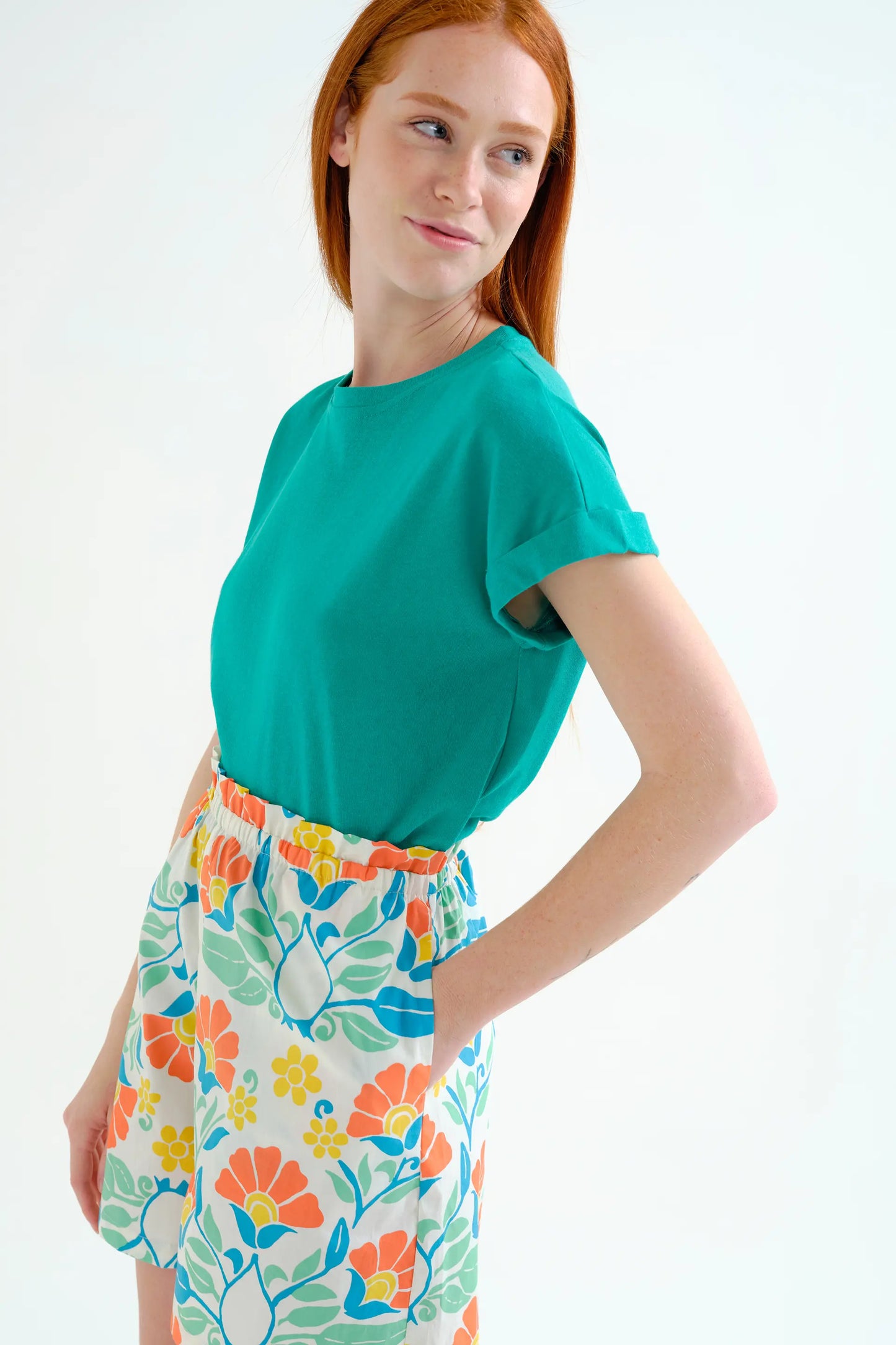 100% cotton shorts with Big Royal print