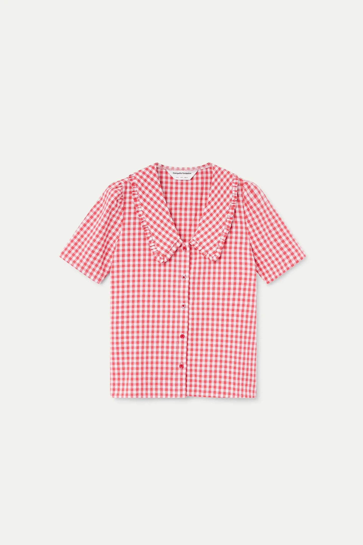 Camicia a quadri a quadretti rossi