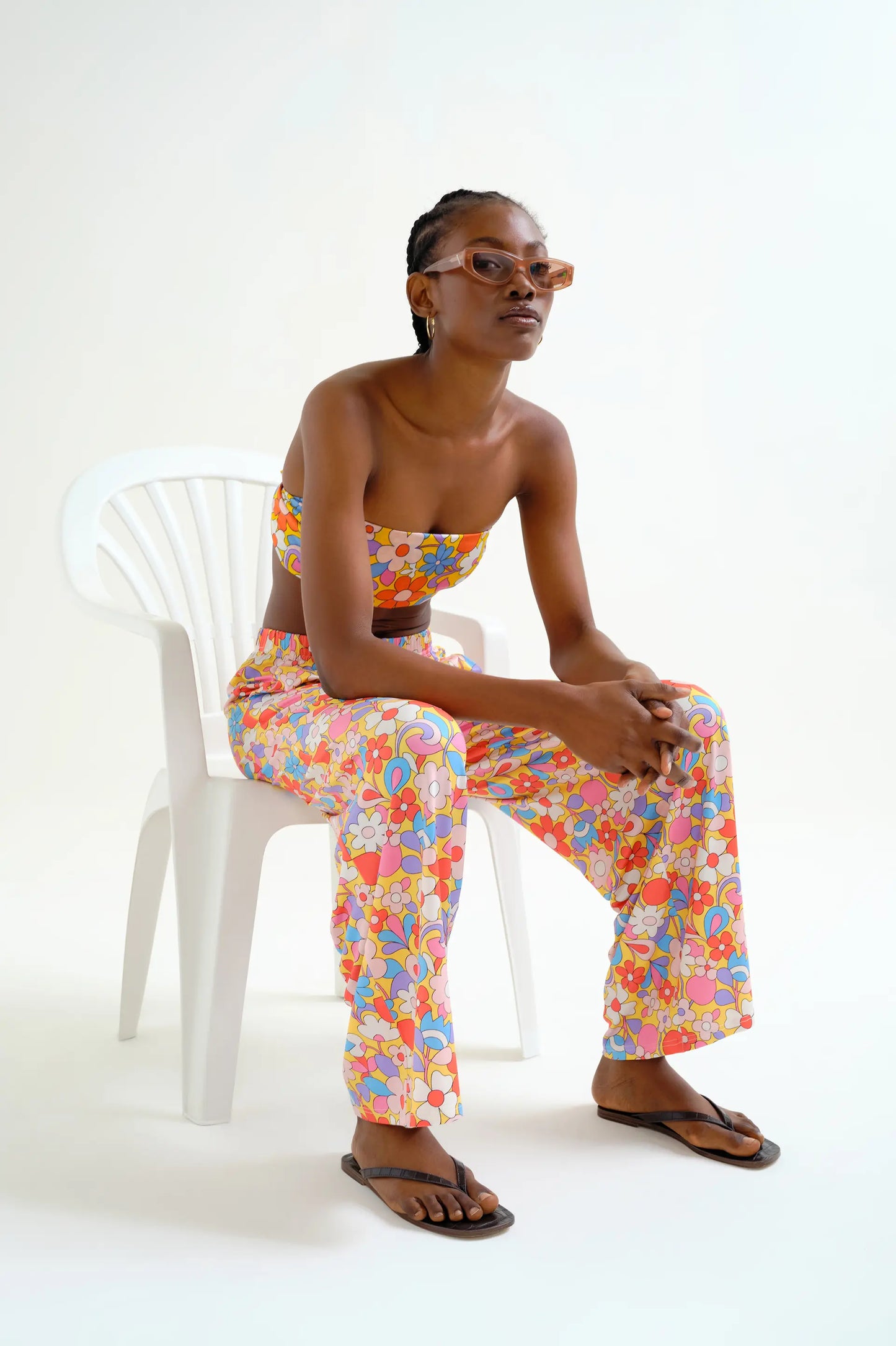 Pantaloni con stampa Bloom