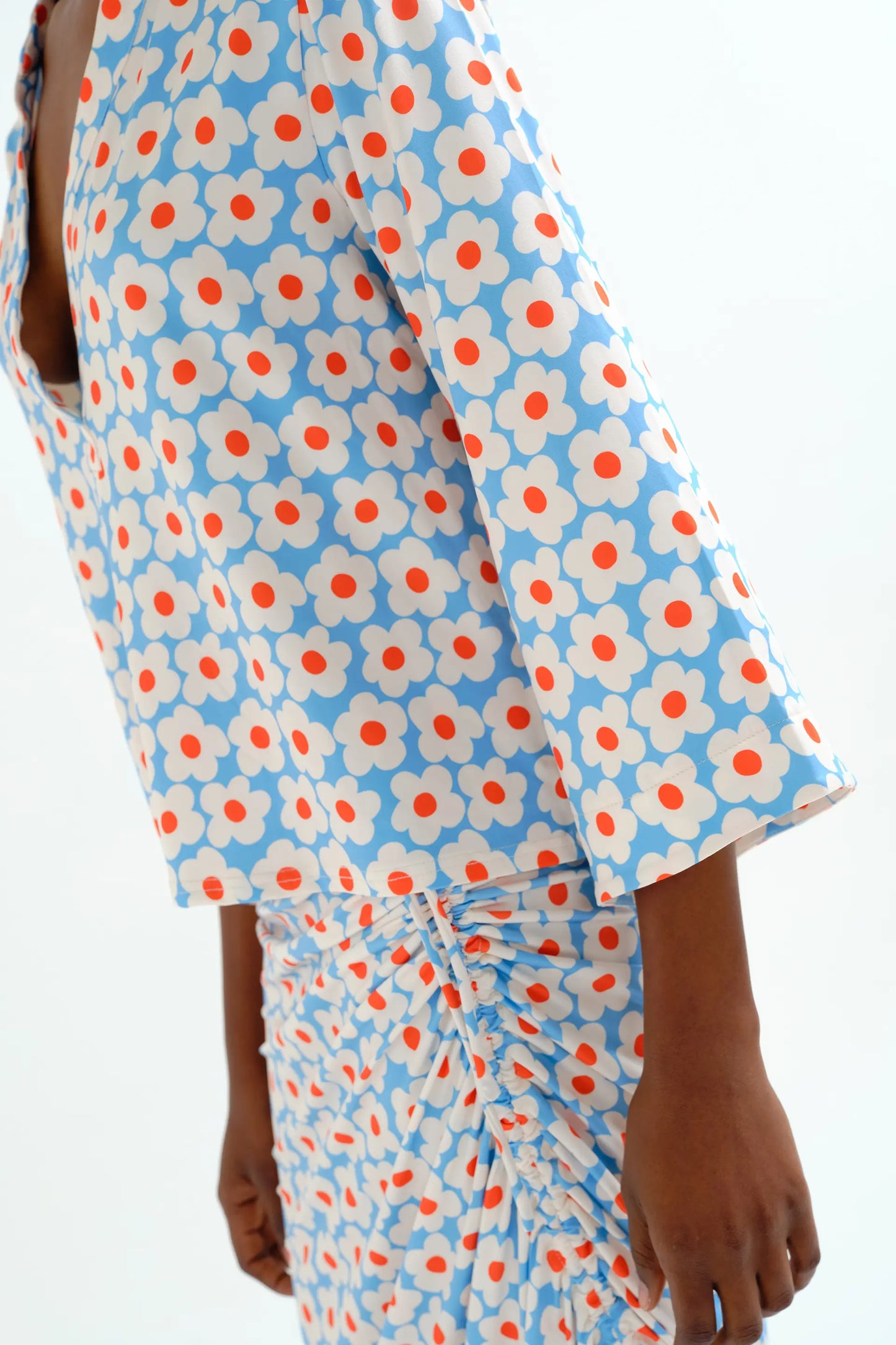 Top playero con estampado Popcorn