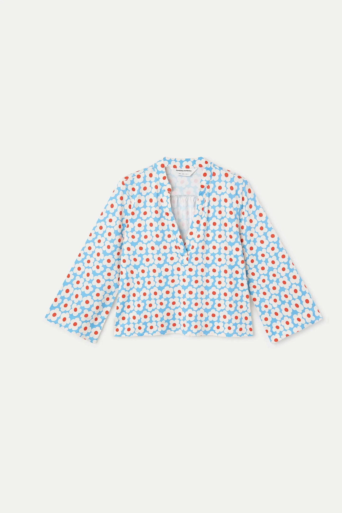 Top playero con estampado Popcorn