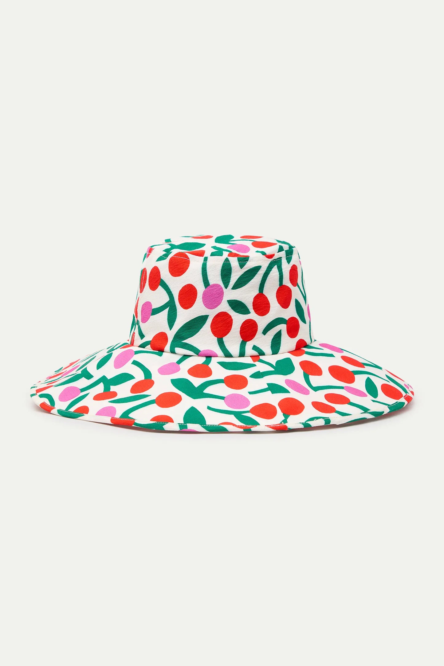 Burgundy print hat