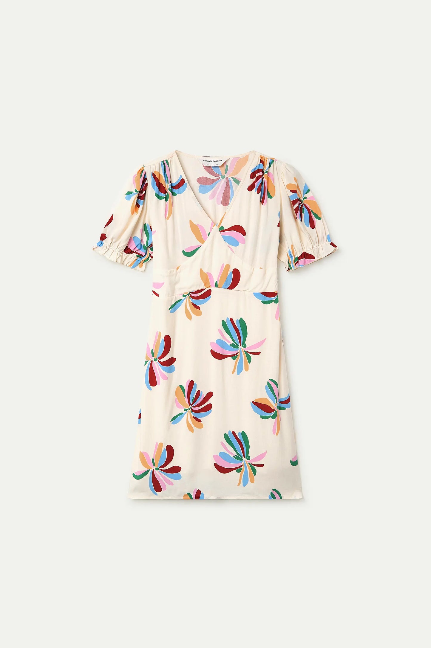 Vestido corto con estampado Monarda