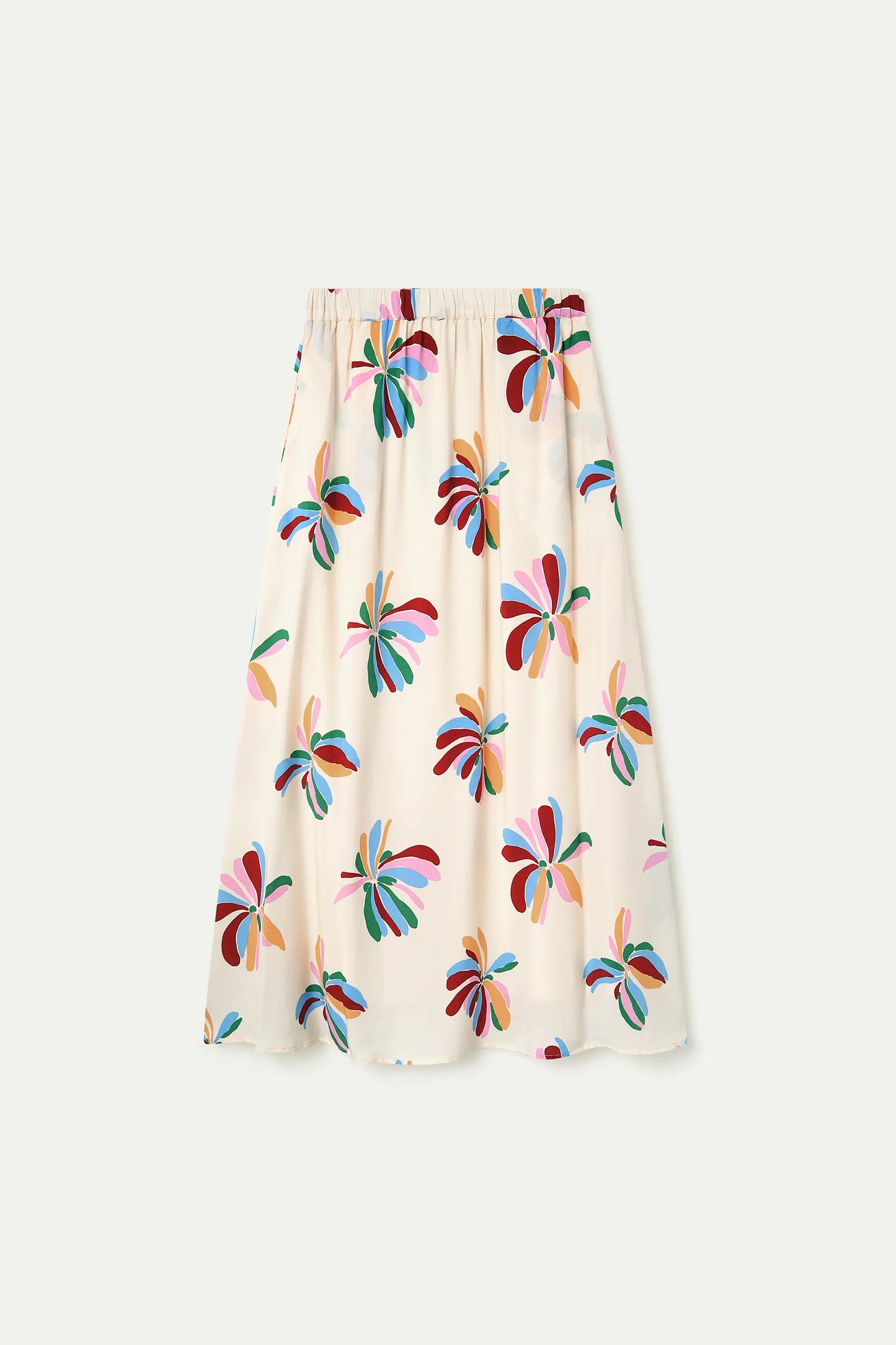 Monarda print long skirt