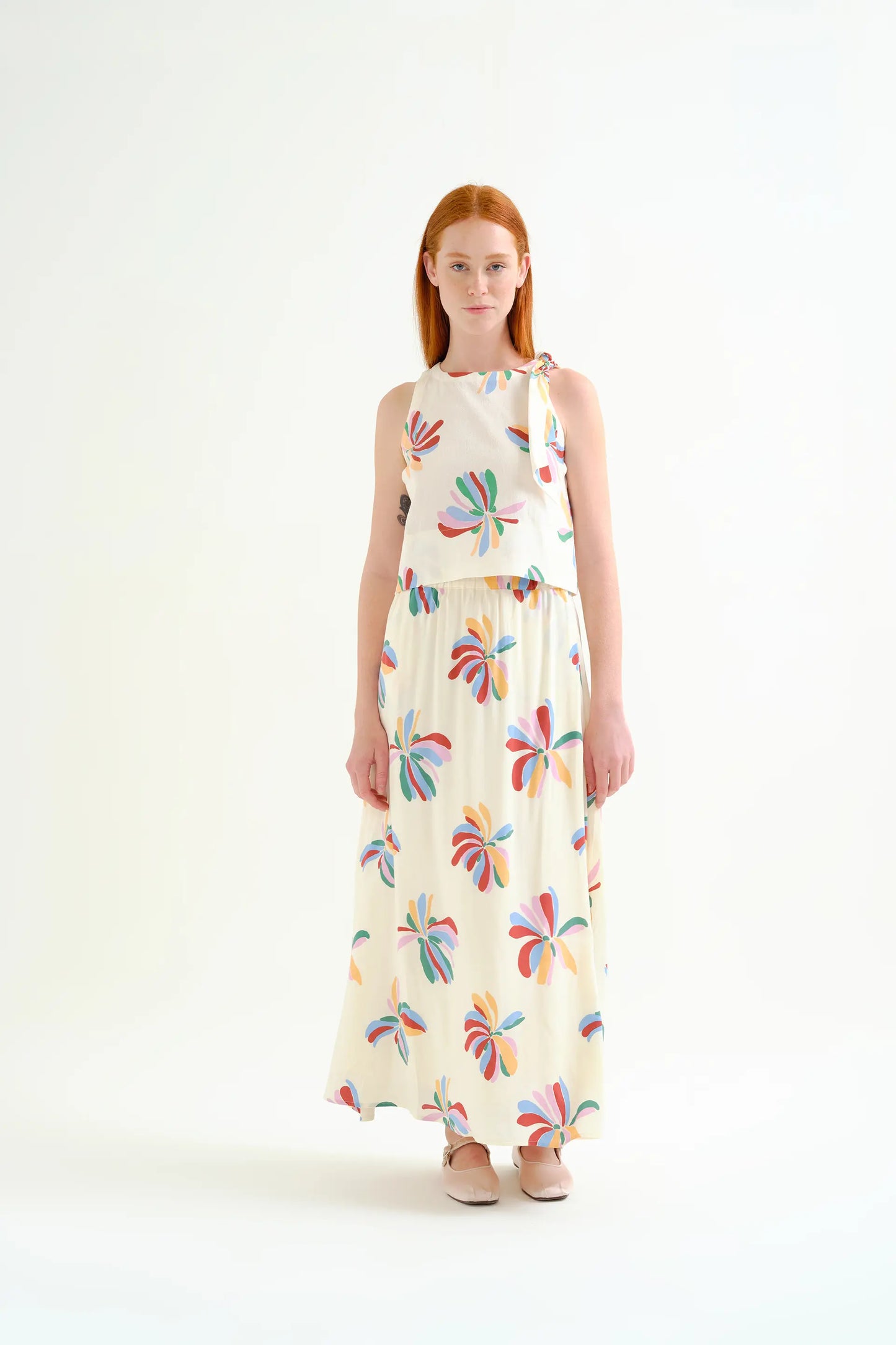 Mornarda print top