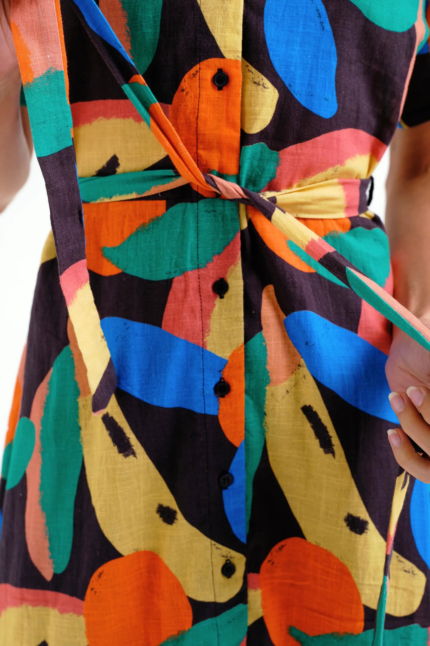 Short dress with Tutti Frutti Big print