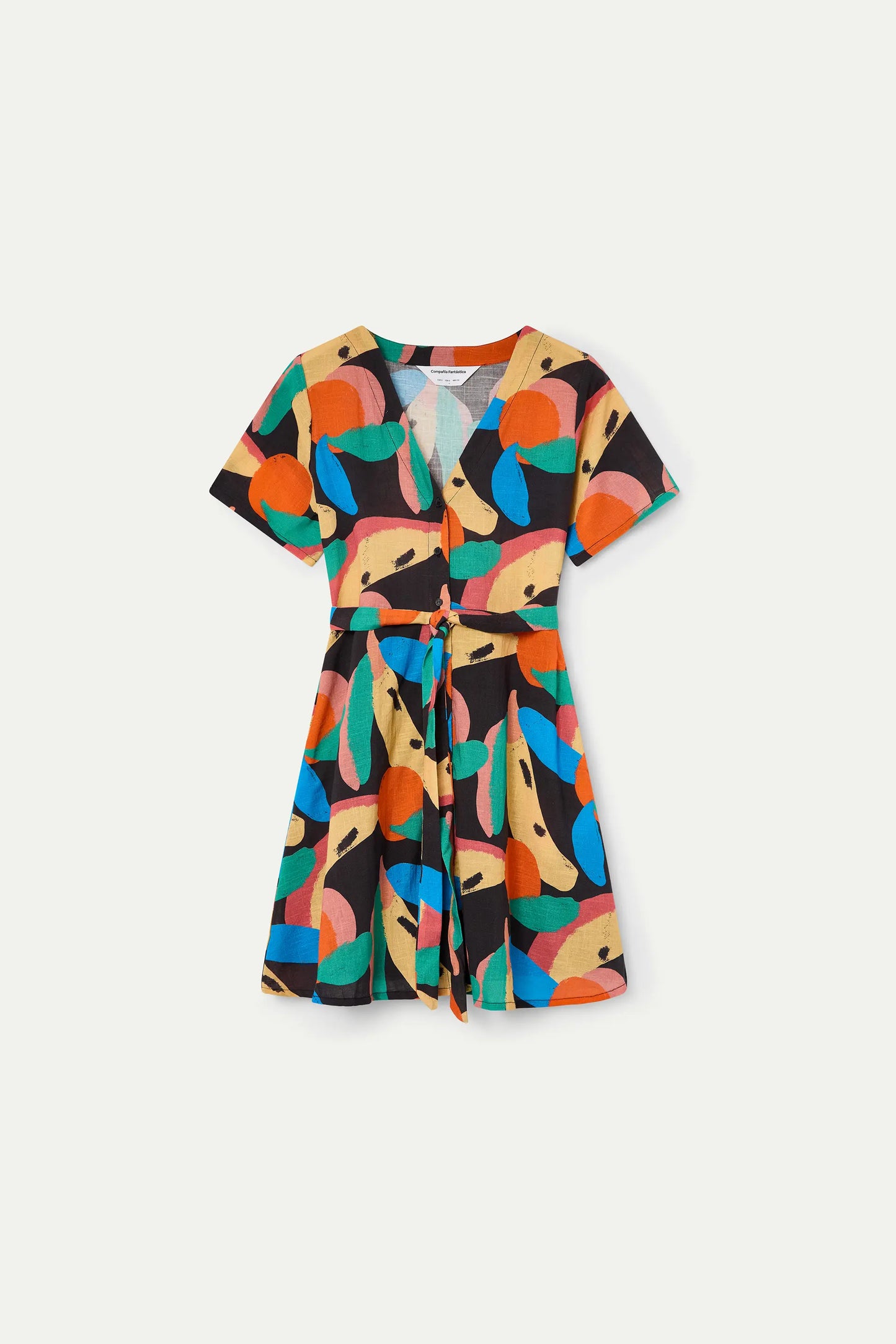 Short dress with Tutti Frutti Big print