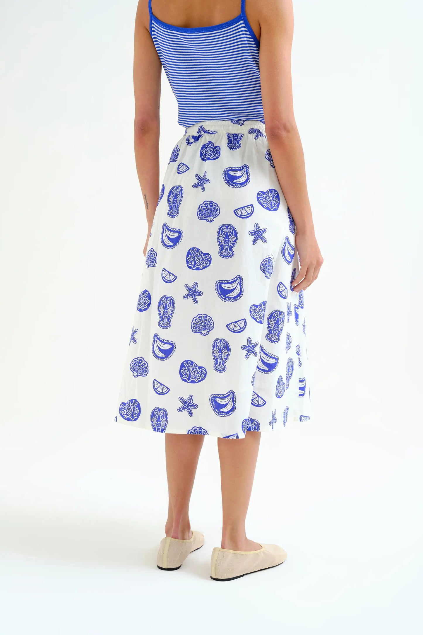 Falda con estampado Lobster