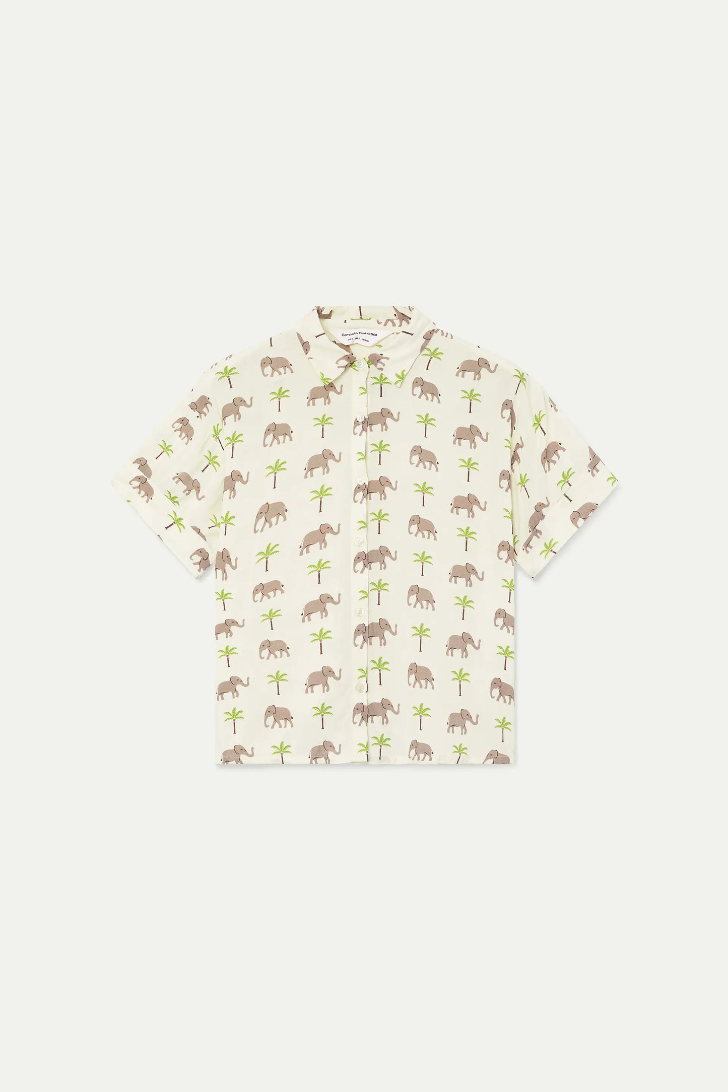 Camicia con stampa elefante LENZING™ ECOVERO™