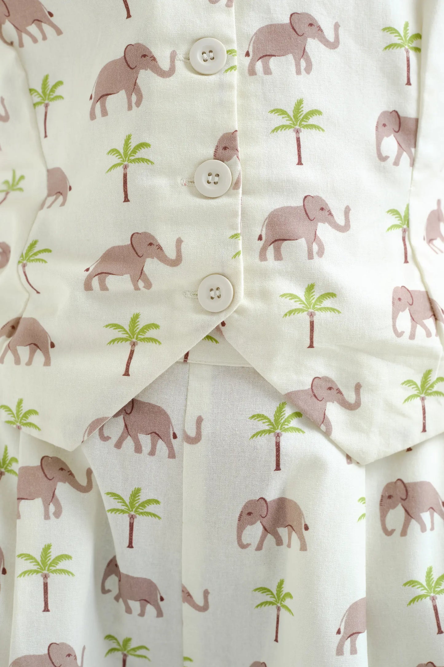 Gilet con stampa elefante