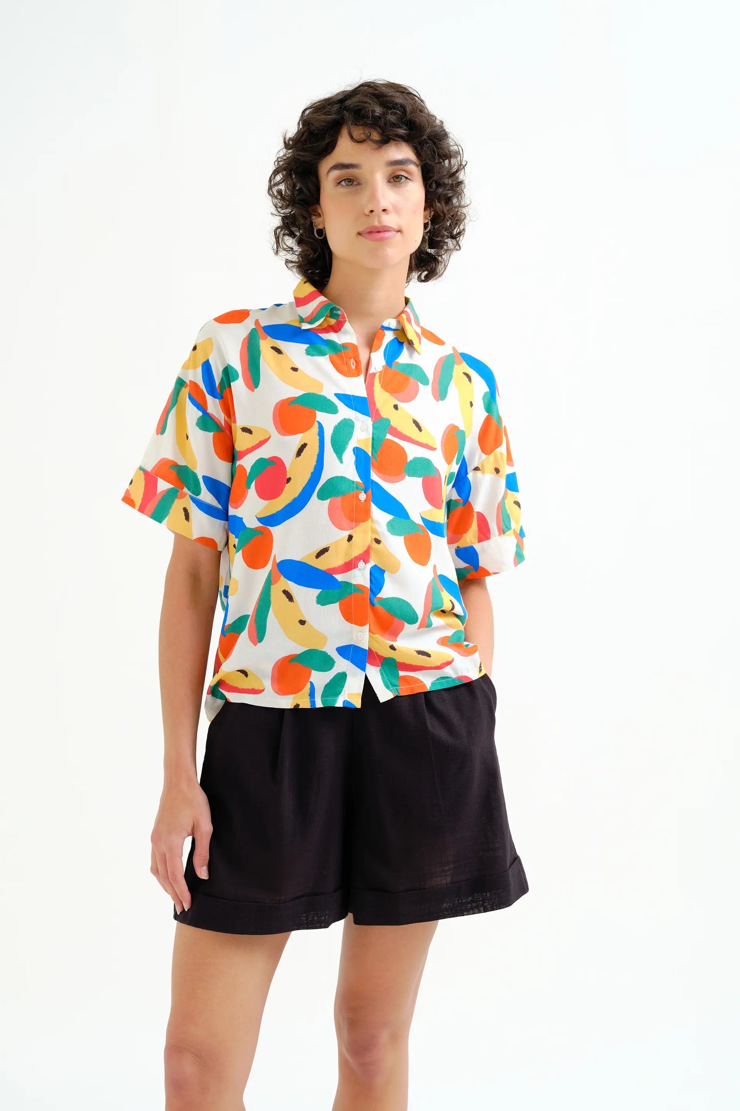 Camicia con stampa Tutti Frutti Small LENZING™ ECOVERO™