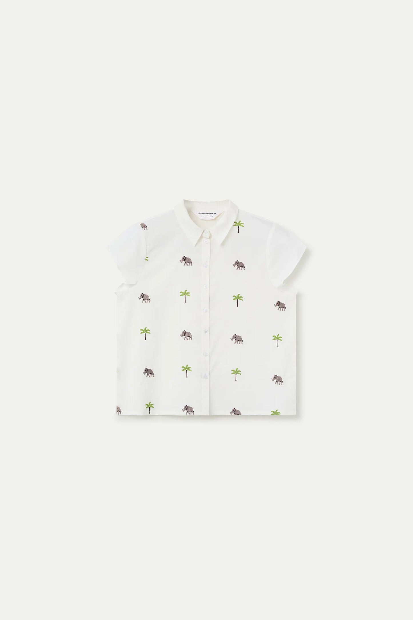 Camisa con estampado Elefante y Palmera