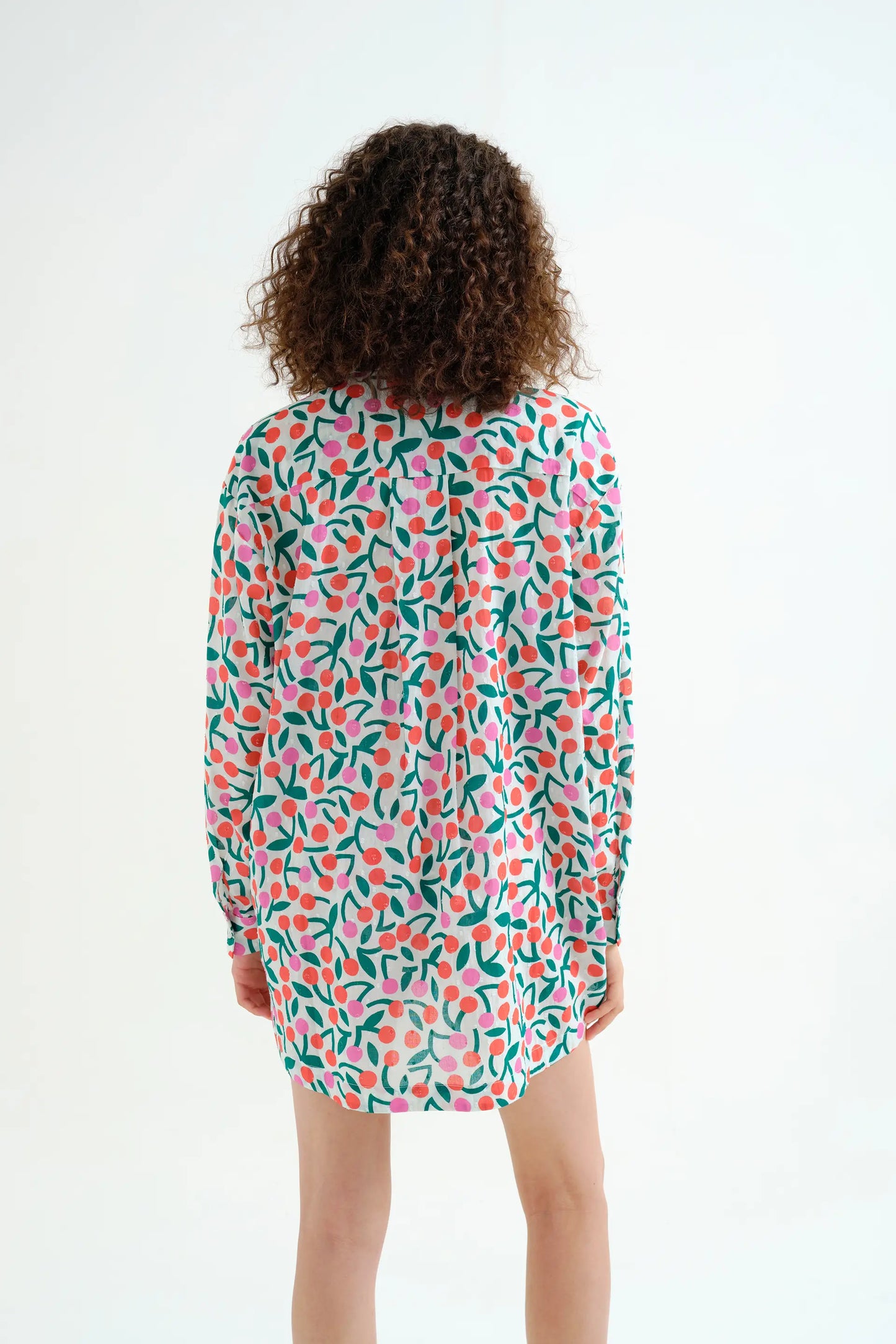 T-shirt con stampa bordeaux