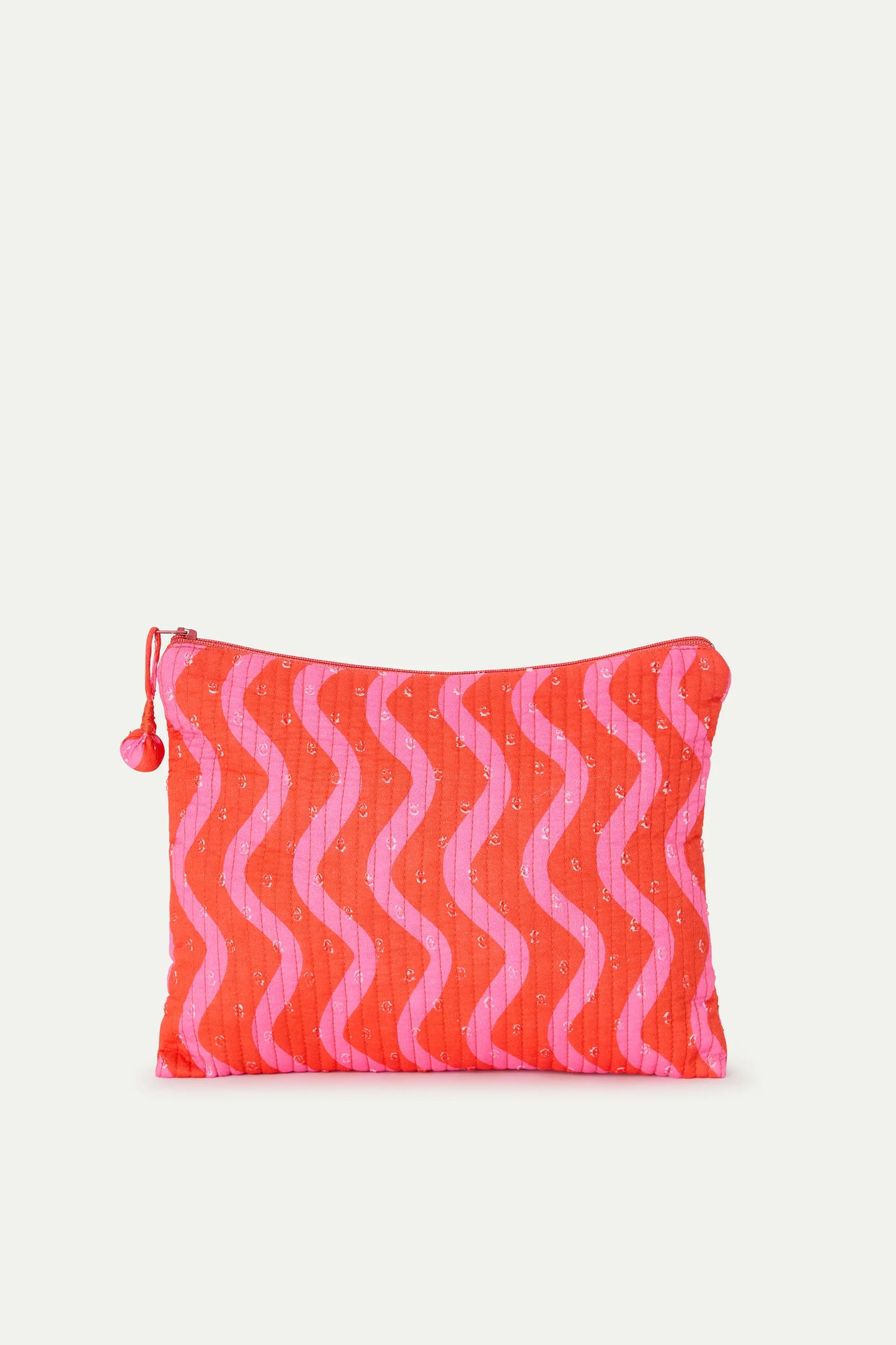 Borsa con stampa Wave Red &amp; Pink