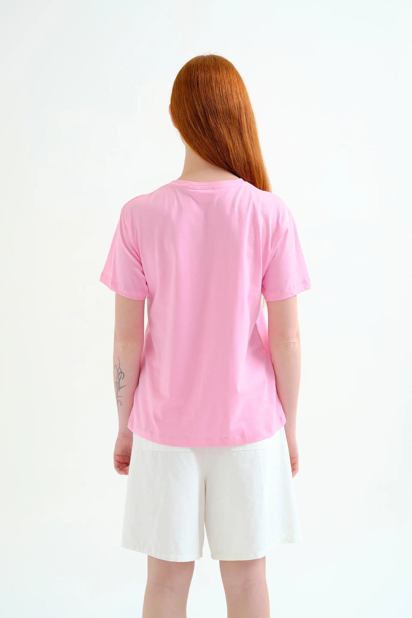 Camiseta con bordado de palmera
