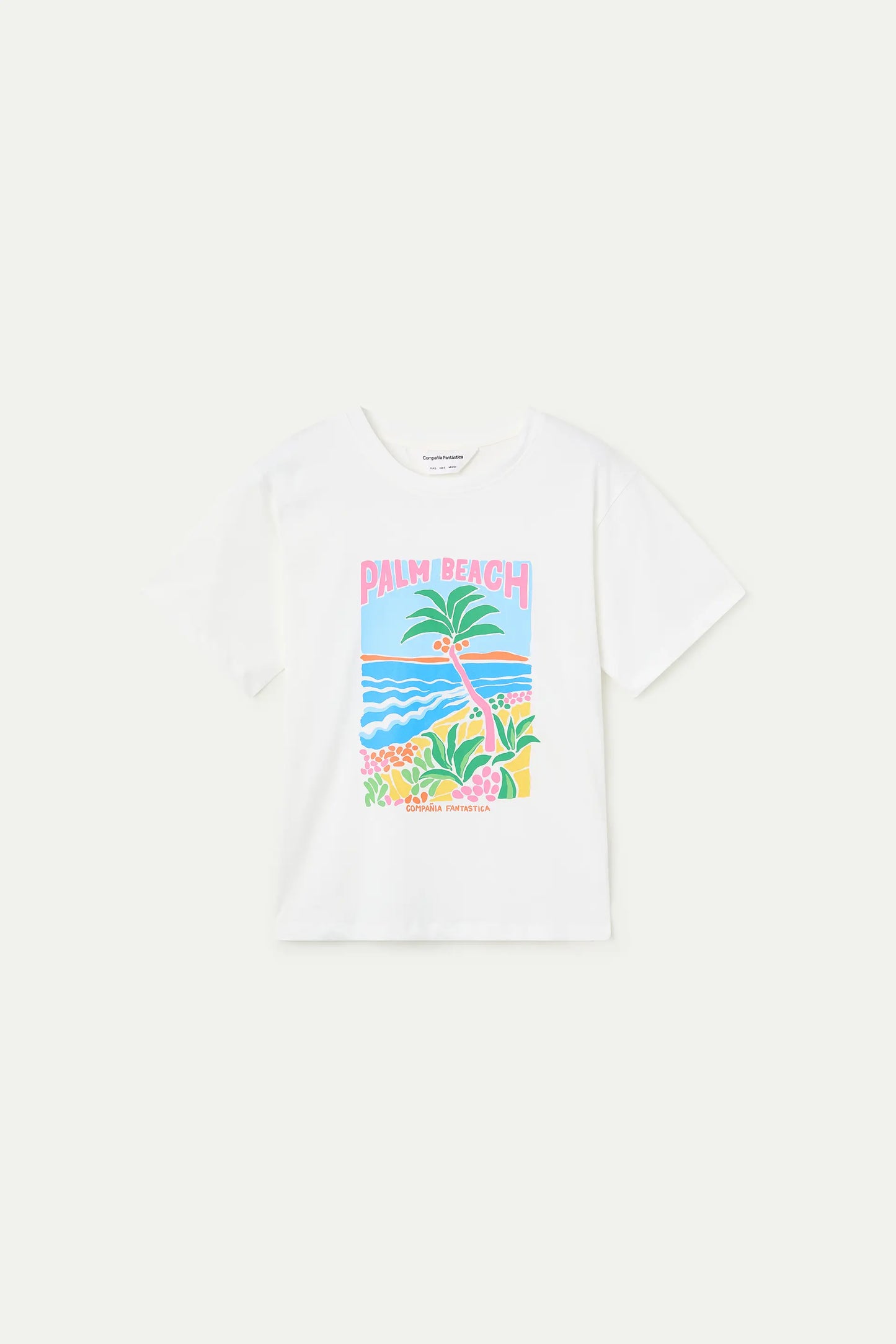 Maglietta con stampa Palm Beach