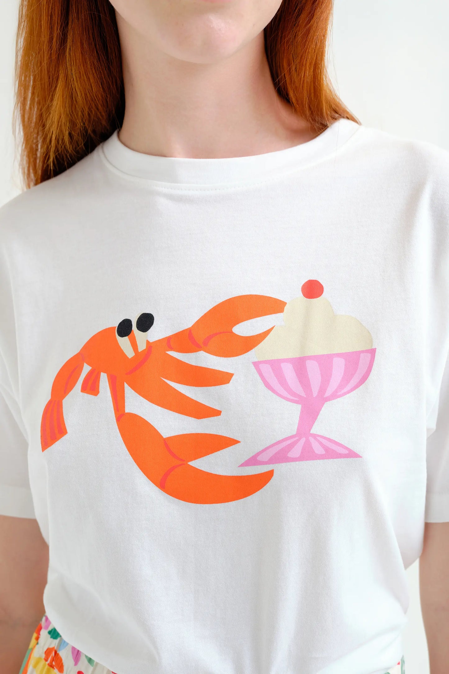T-shirt stampata Lagosta