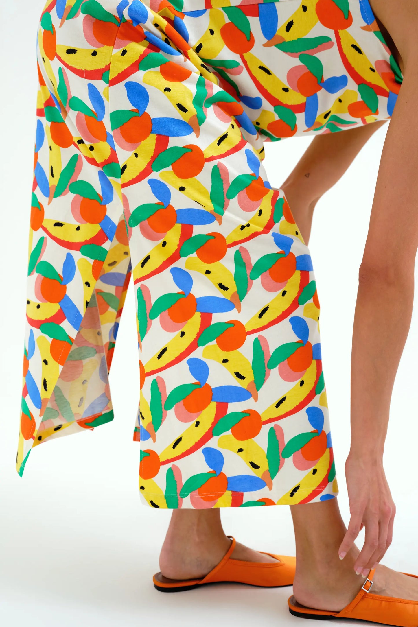 Vestido largo con estampado Tutti Frutti Small