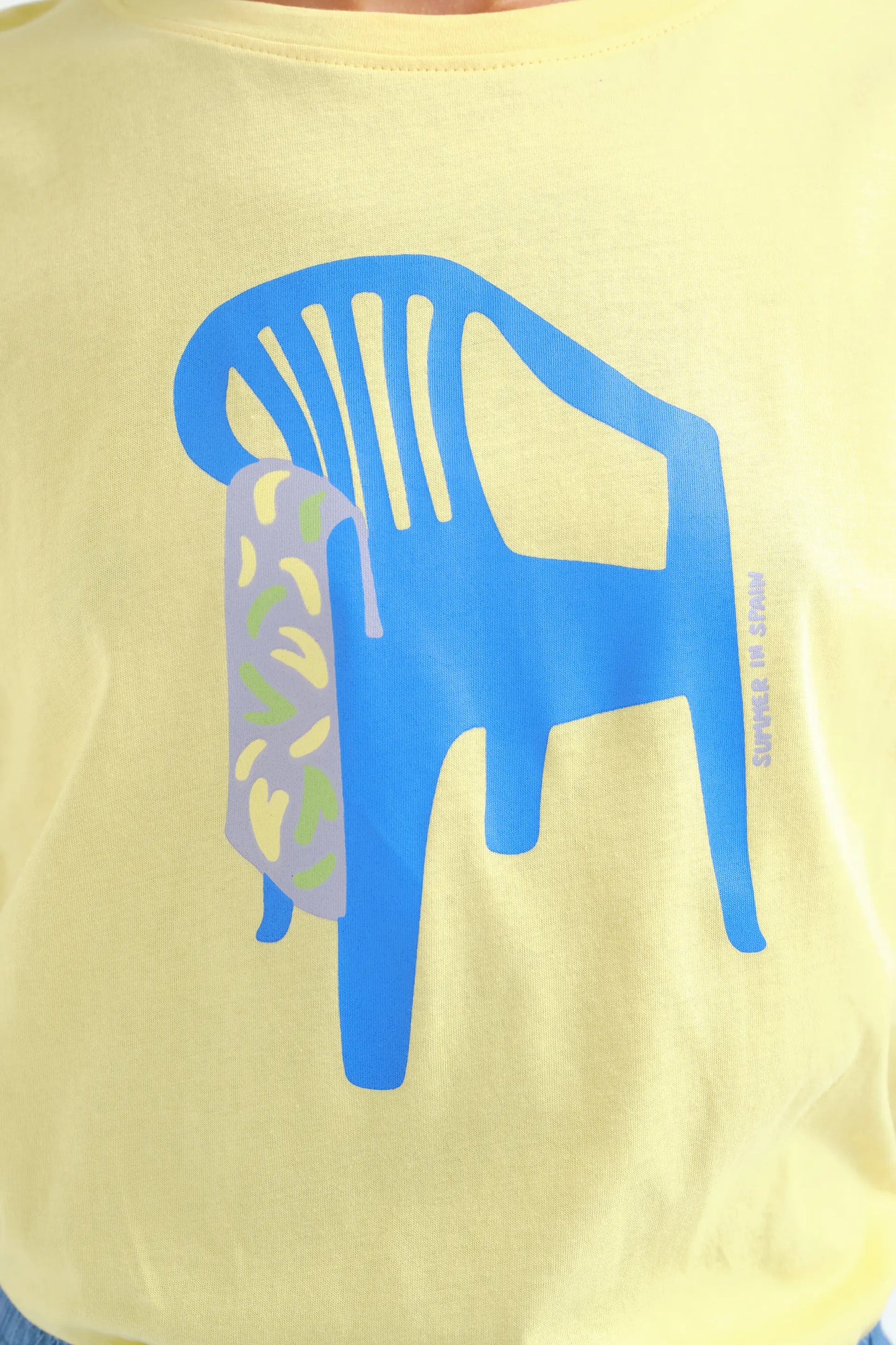 Camiseta con estampado Silla "Summer in Spain"