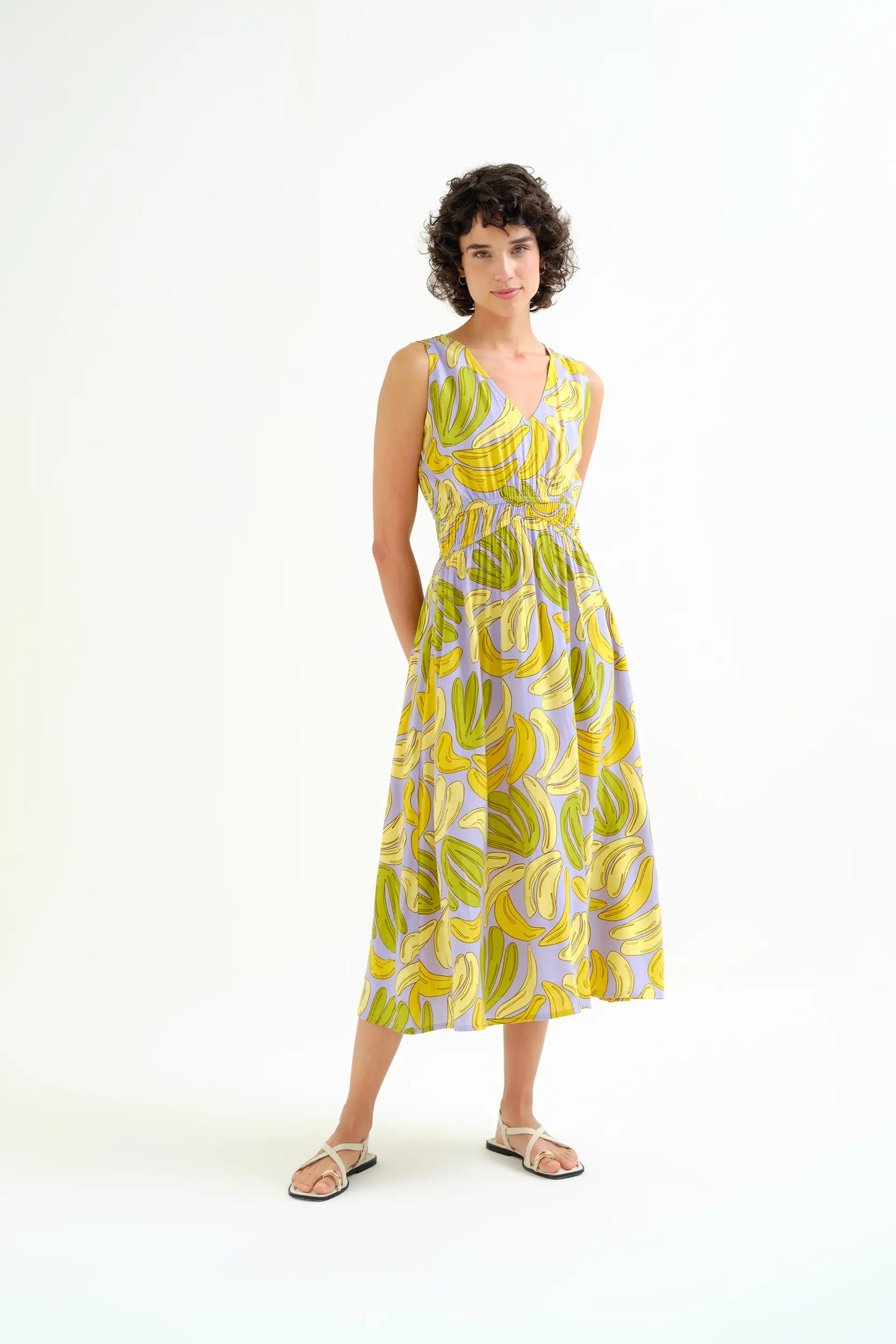 Guinea print midi dress