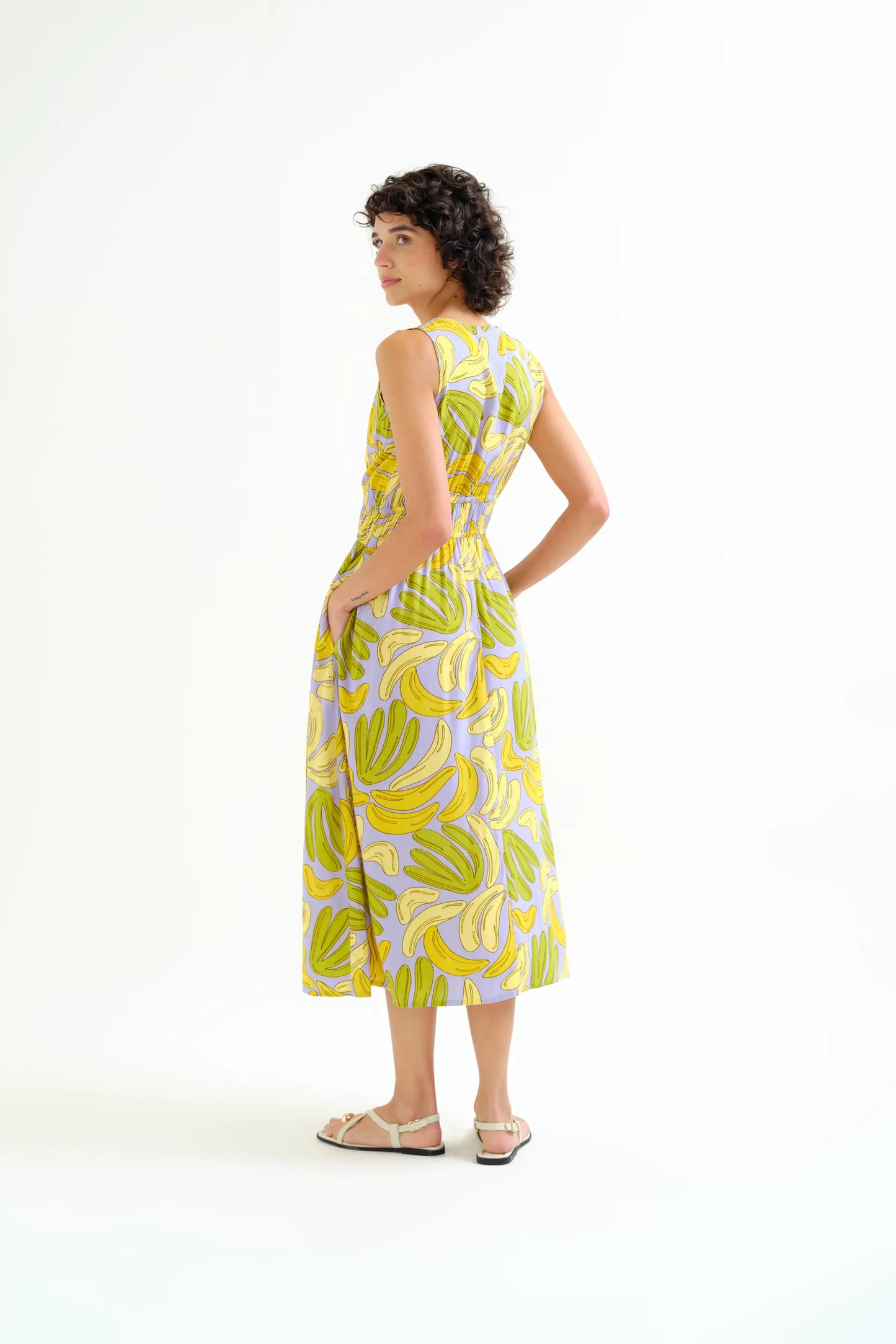Guinea print midi dress
