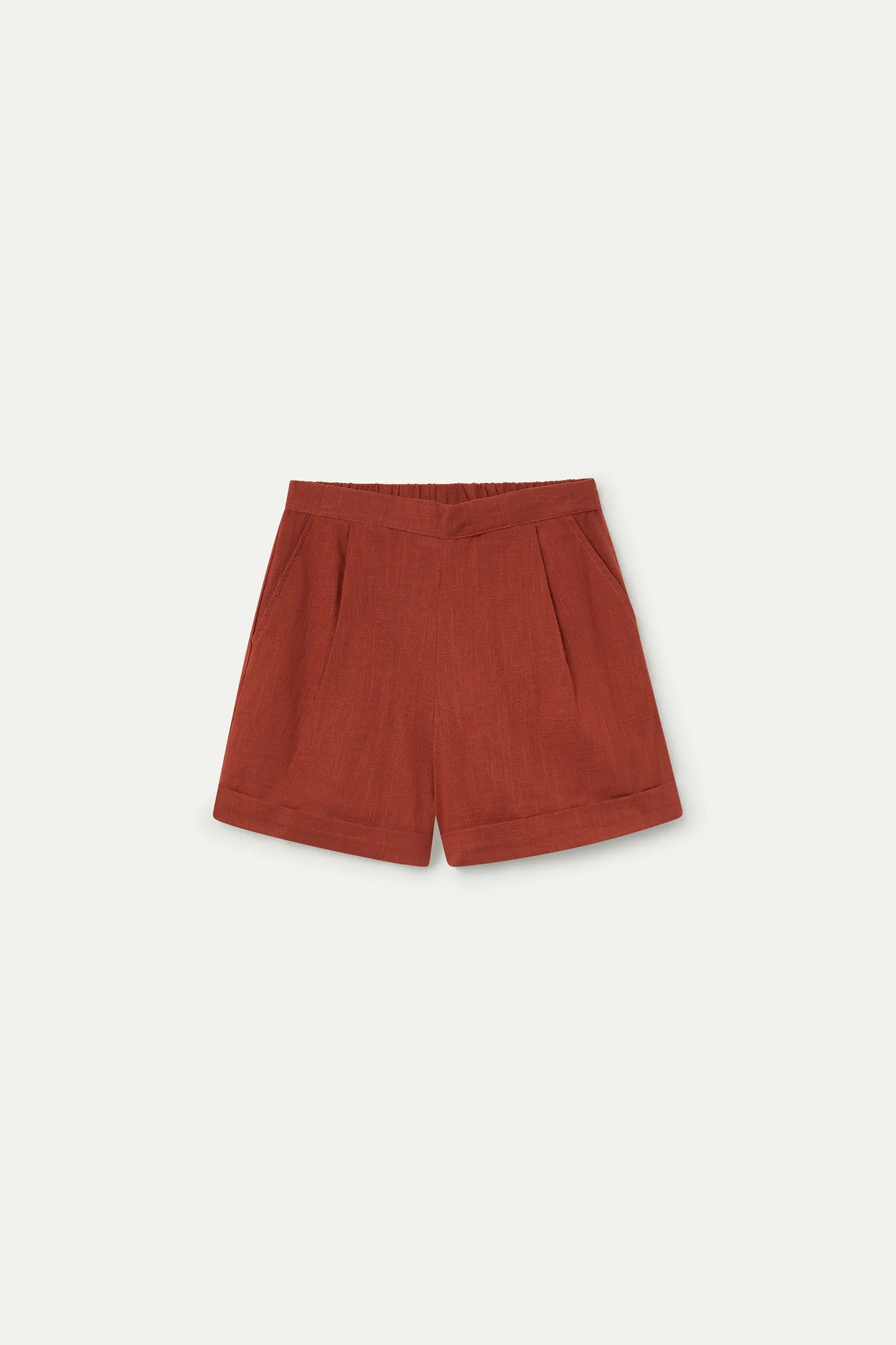 Pantaloncini marroni in cotone 100%
