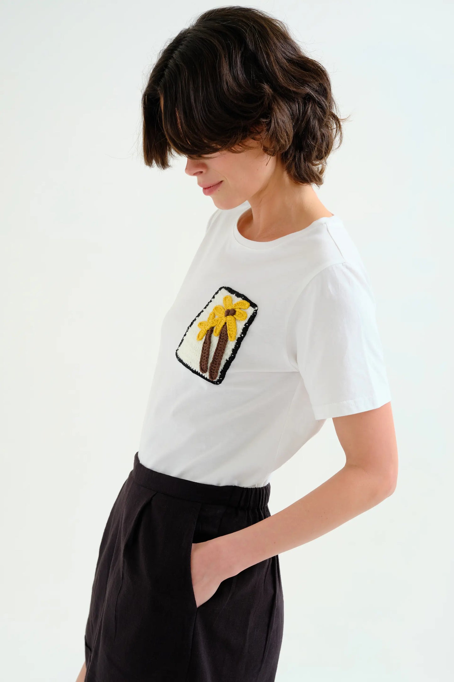 pantaloncini neri 100% cotone