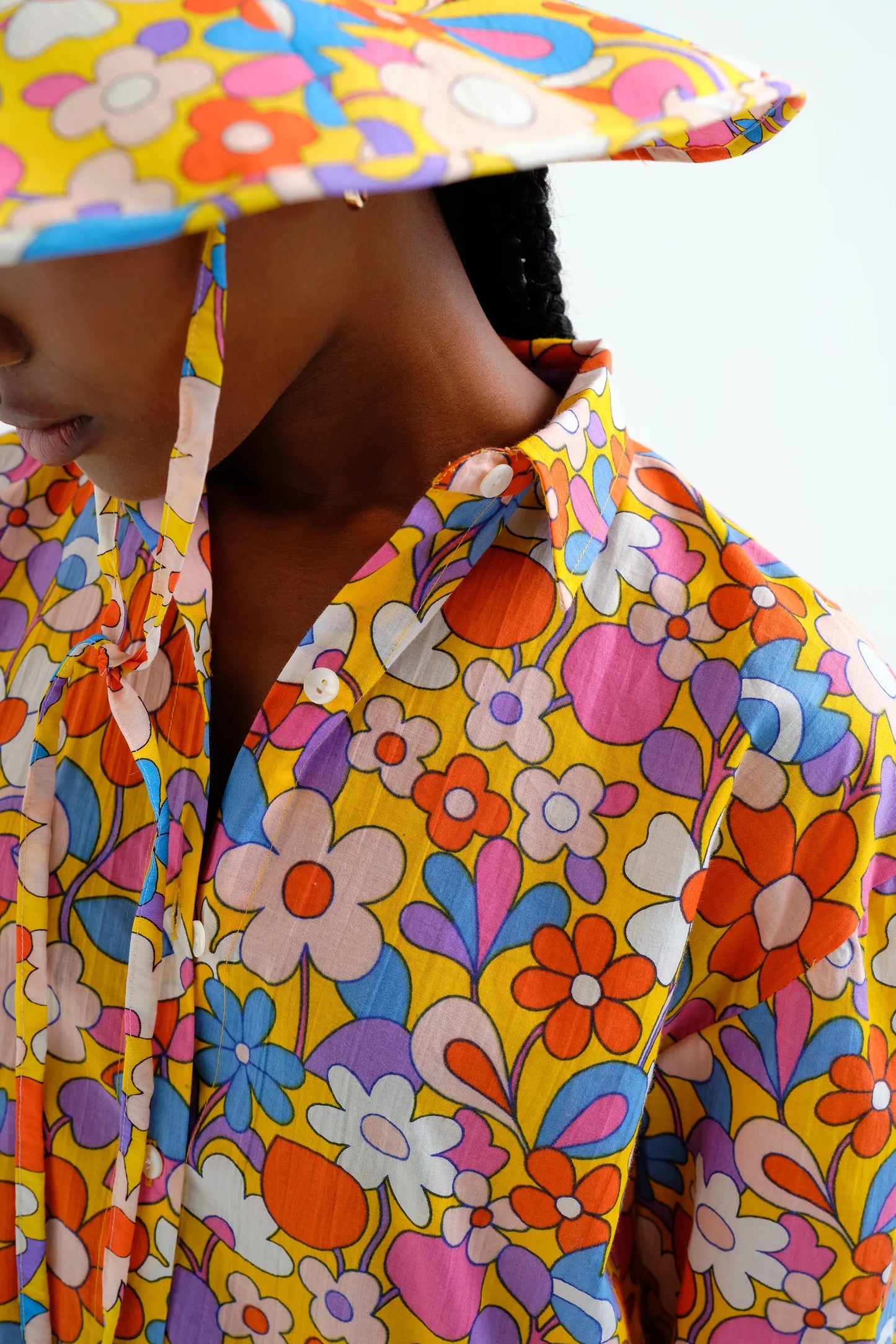 Camisa playera con estampado Bloom