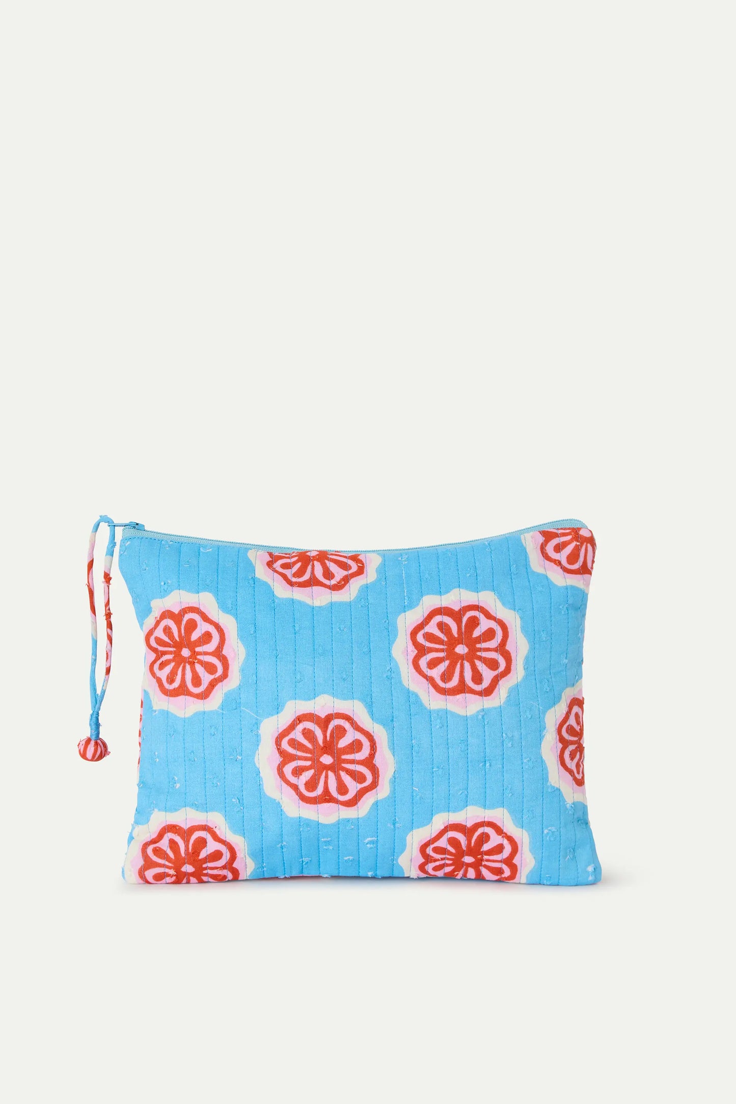 Borsa con stampa di fiori rossi