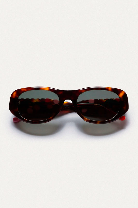 Gafas de sol marrones con estampado Guinda