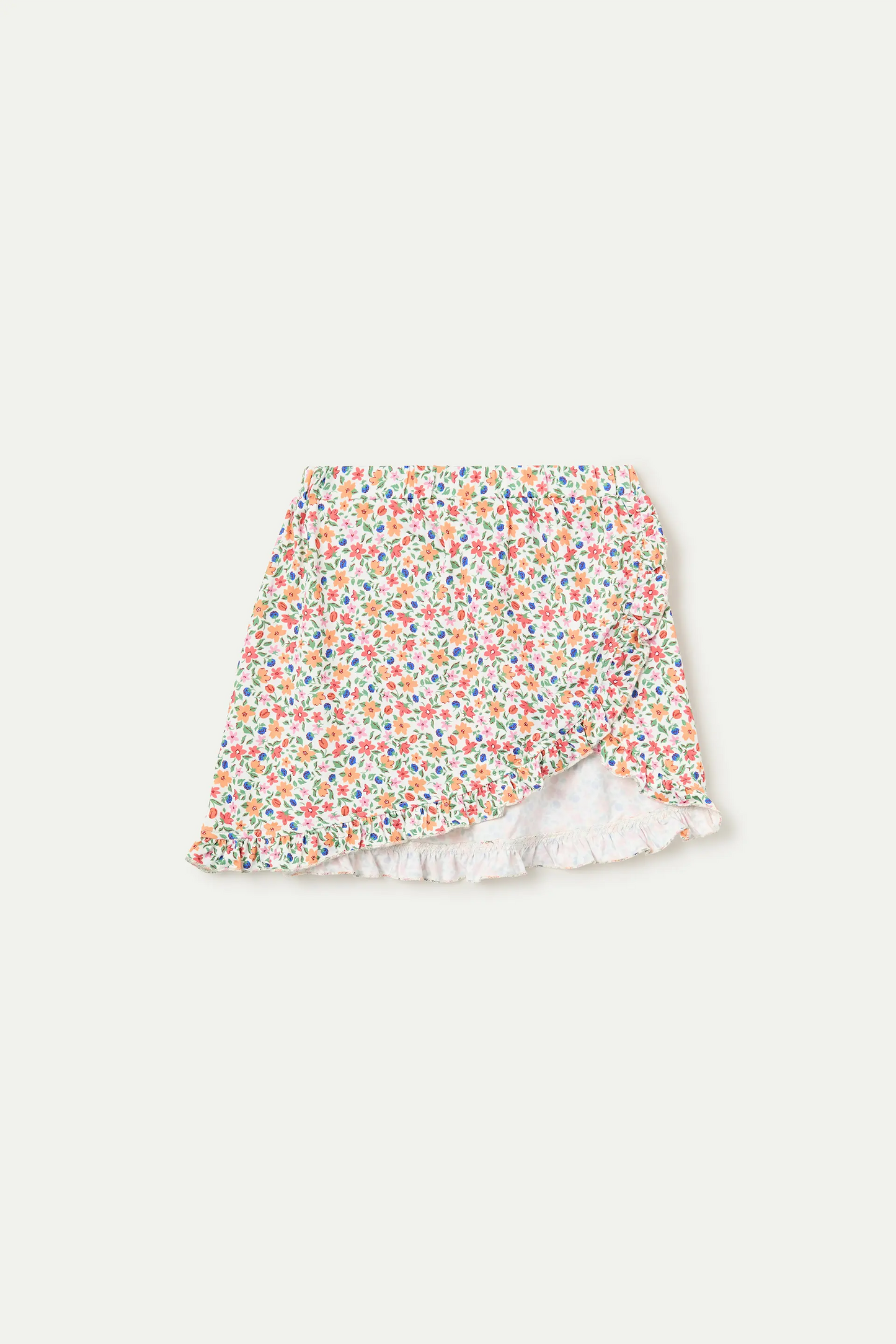 Falda corta pareo de niña con estampado Lily Small