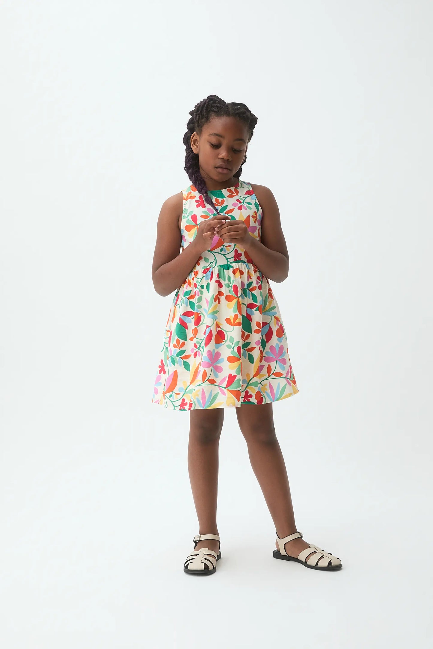 Lotto print girl's dress