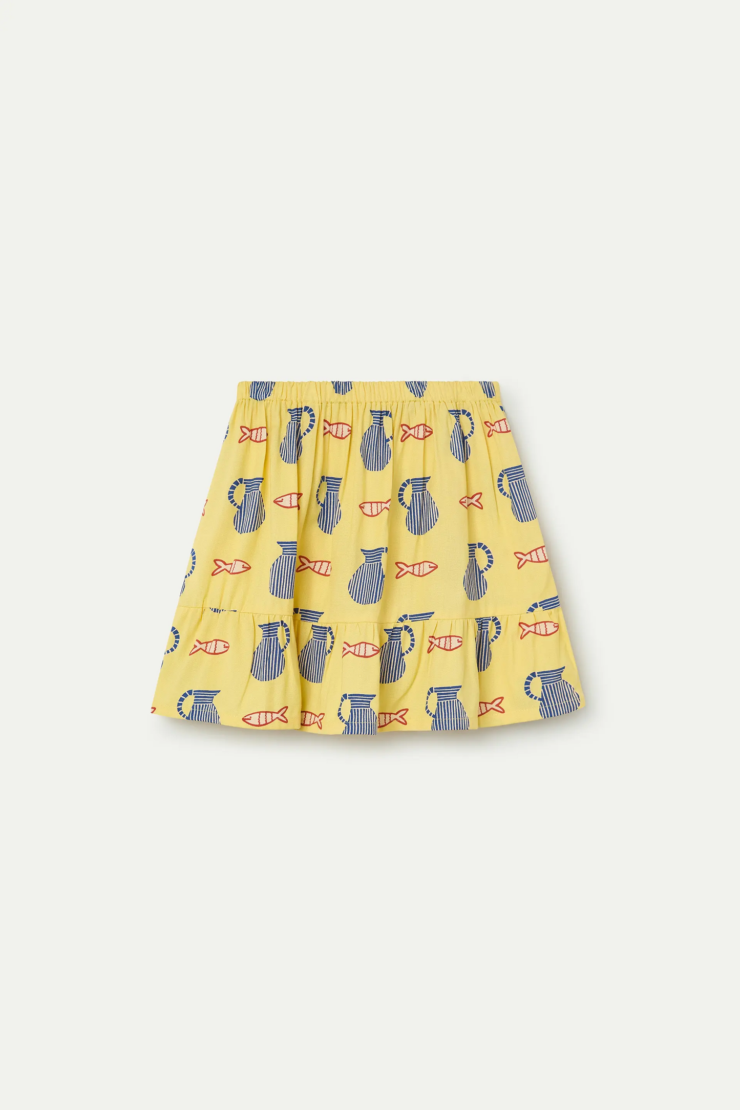 Falda corta de niña con estampado Brava