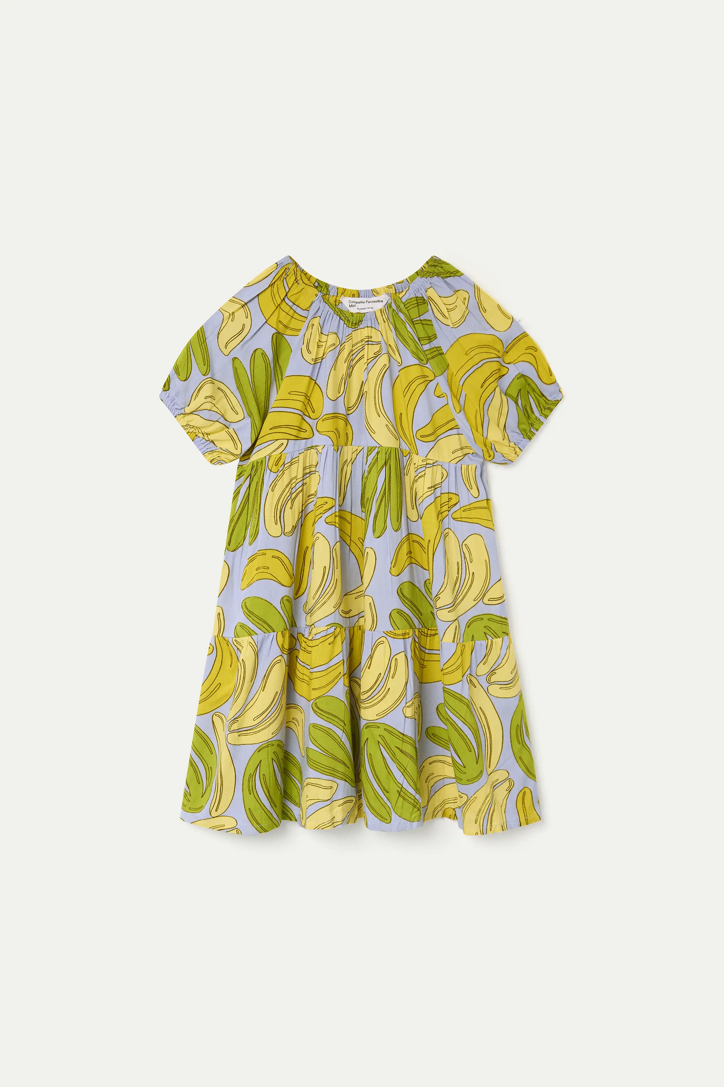 Short dress for girls with guinea print