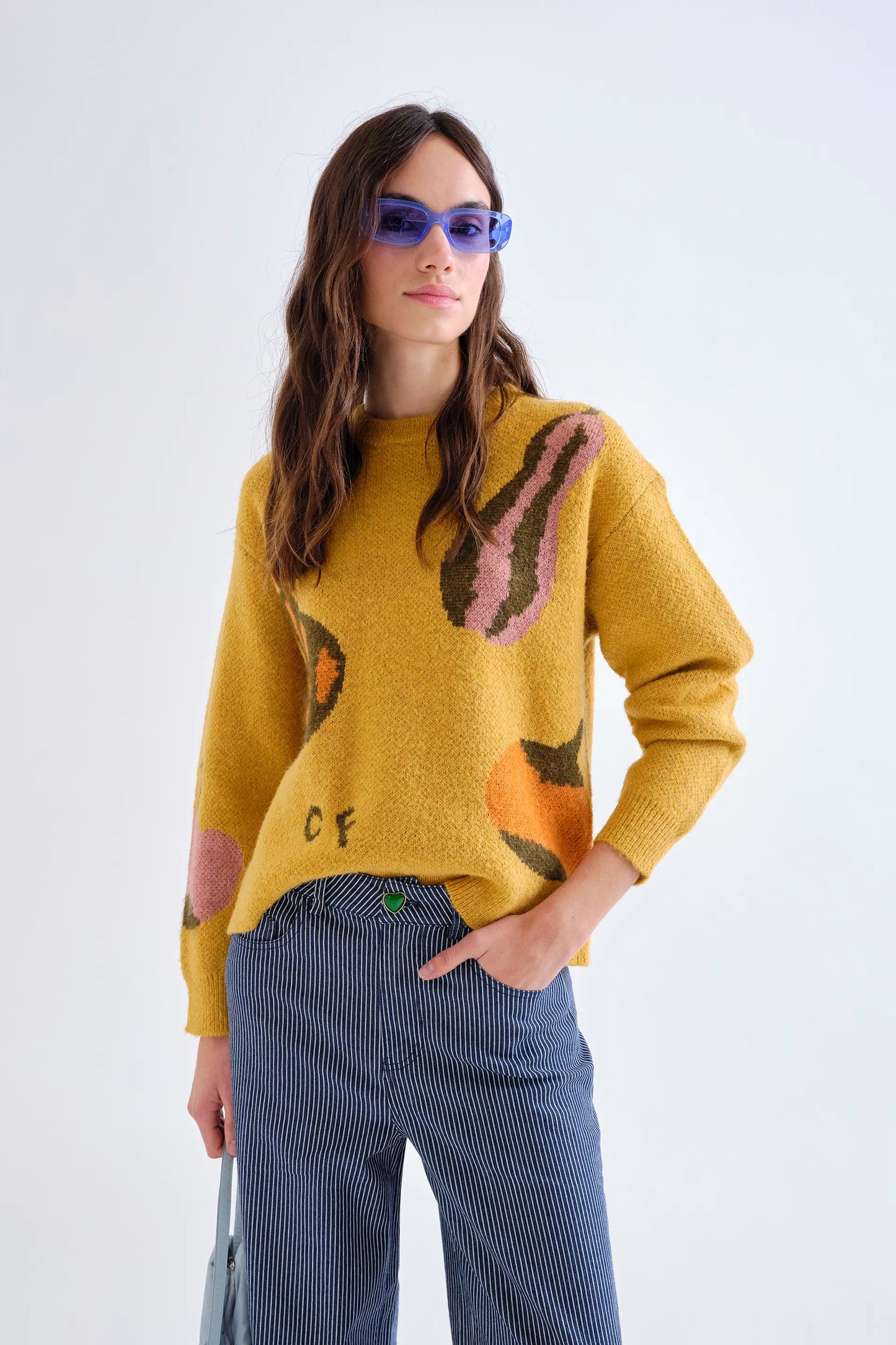 Maglione con stampa Orto 