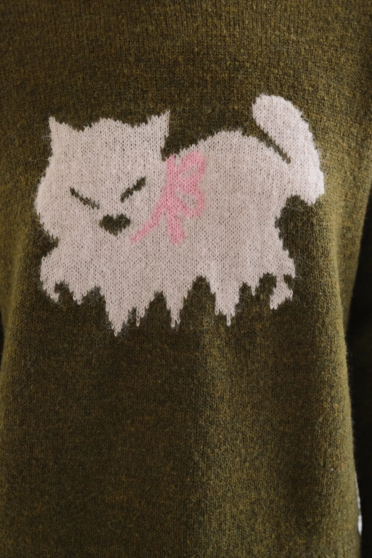 Maglione con stampa Gatto
