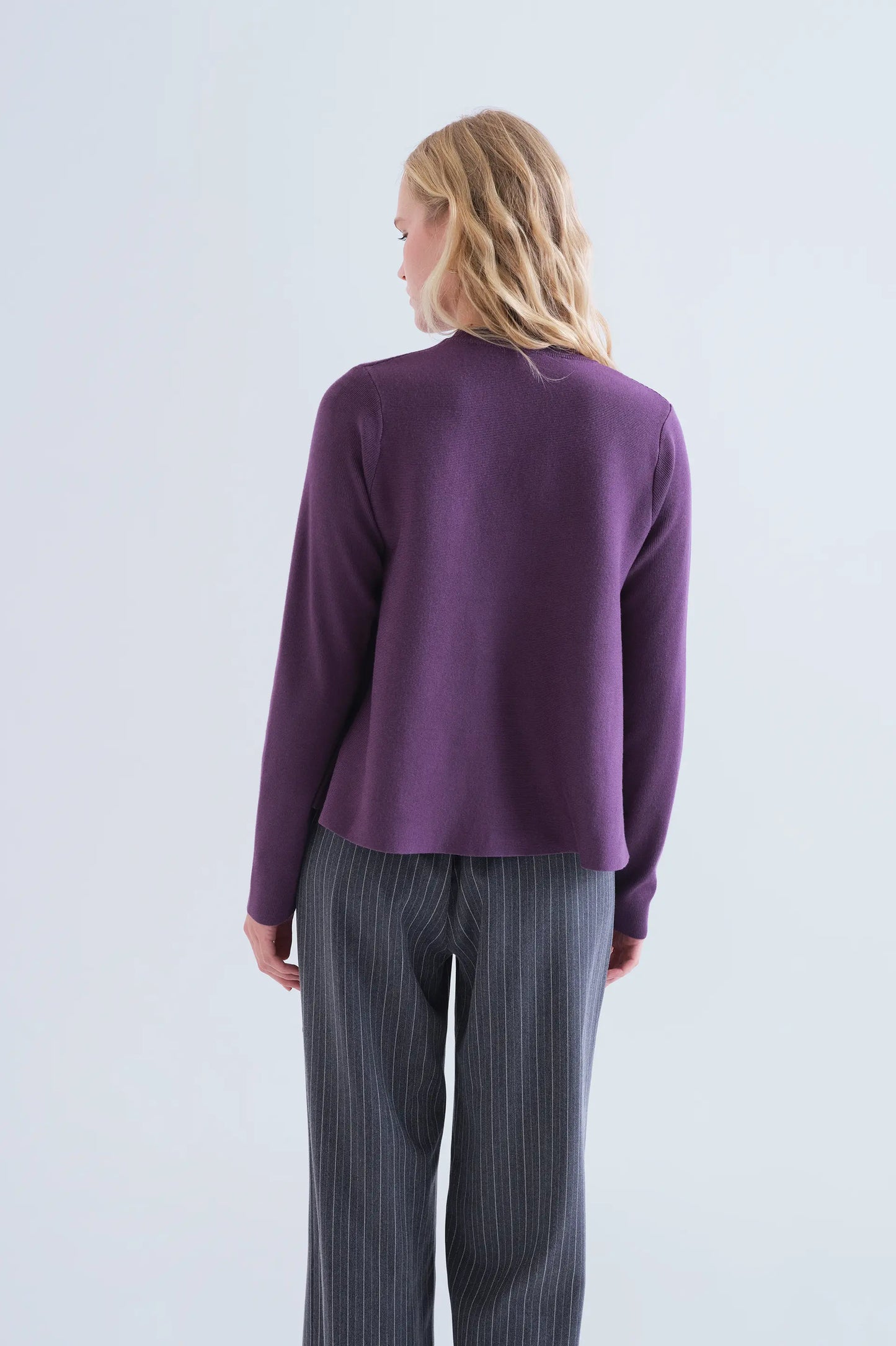 Maglione basica viola