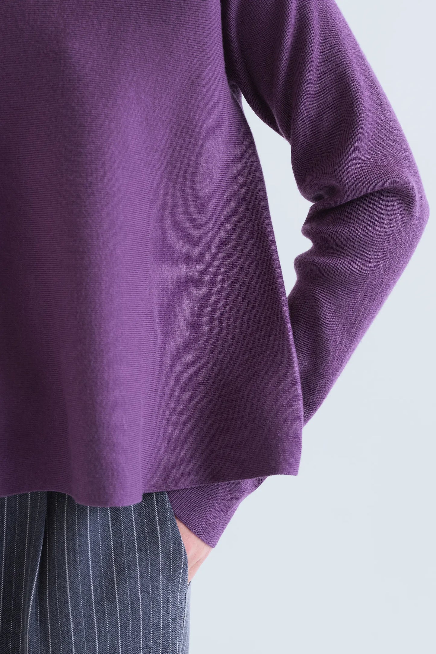 Maglione basica viola
