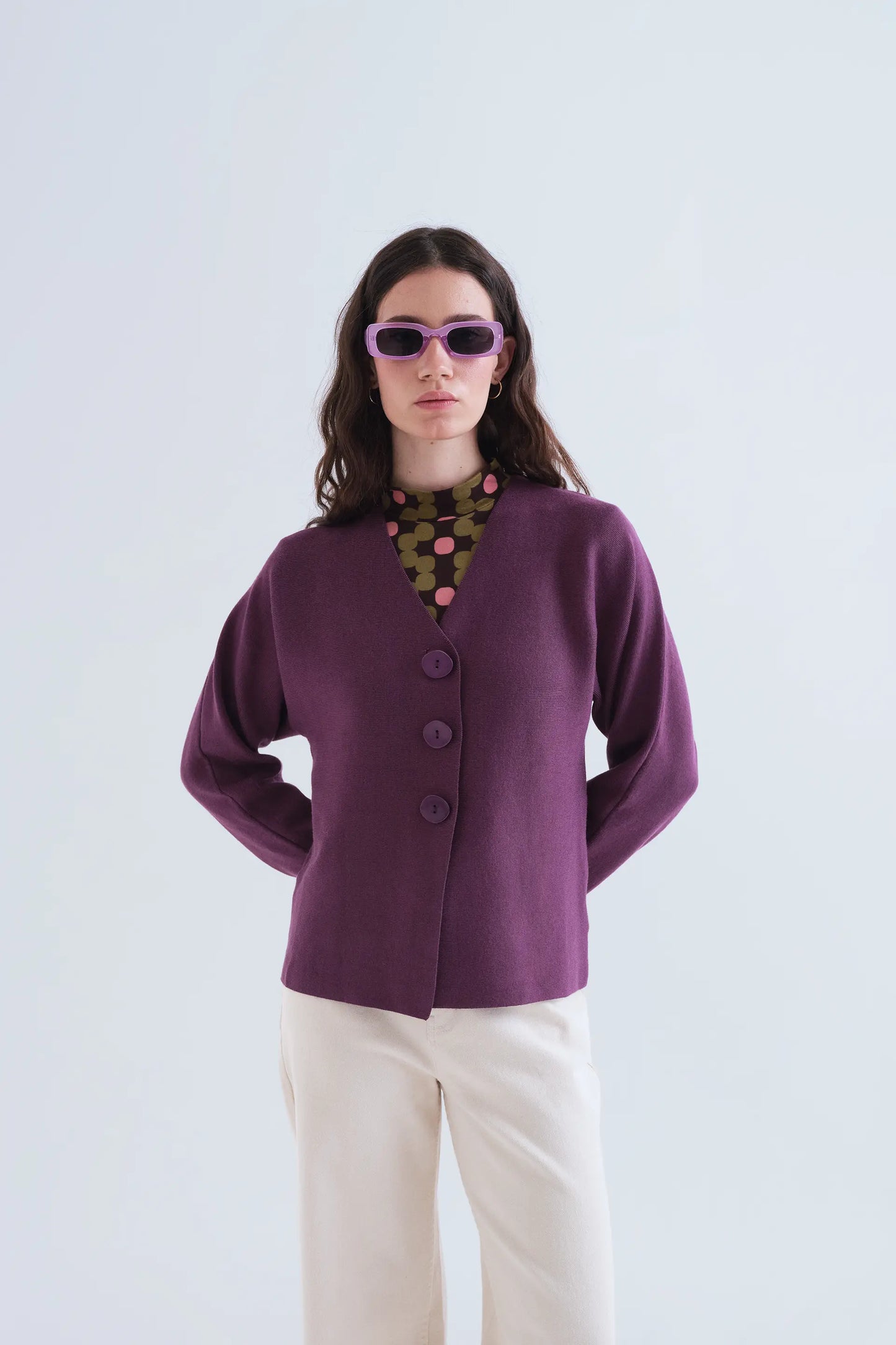 Cardigan melanzana