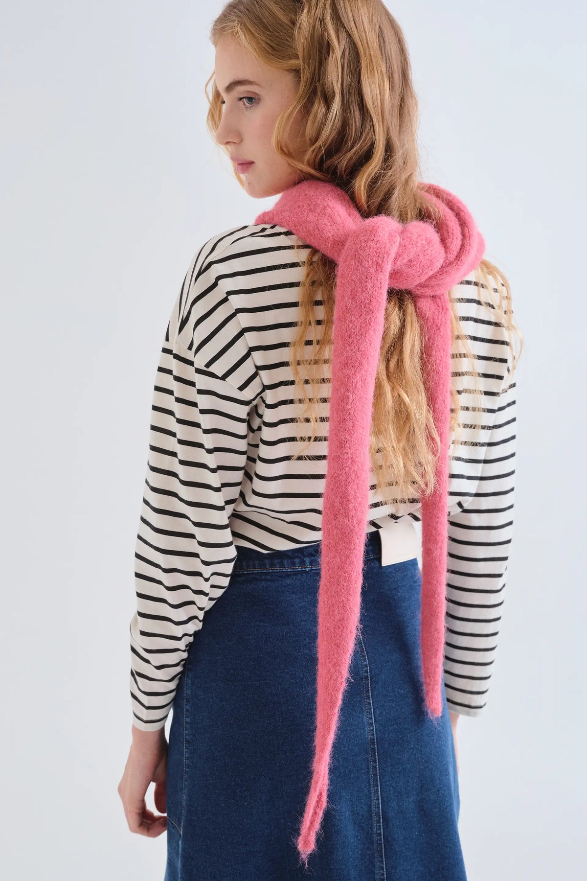 Pink triangular bandana