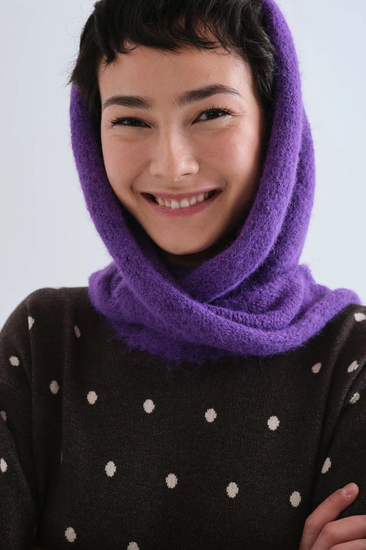 Bandana triangular morado