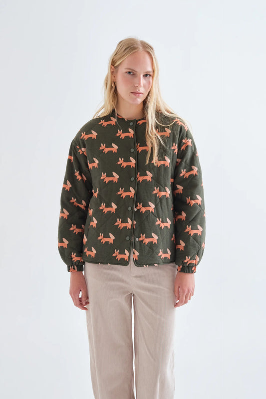 Chaqueta acolchada con estampado Volpe
