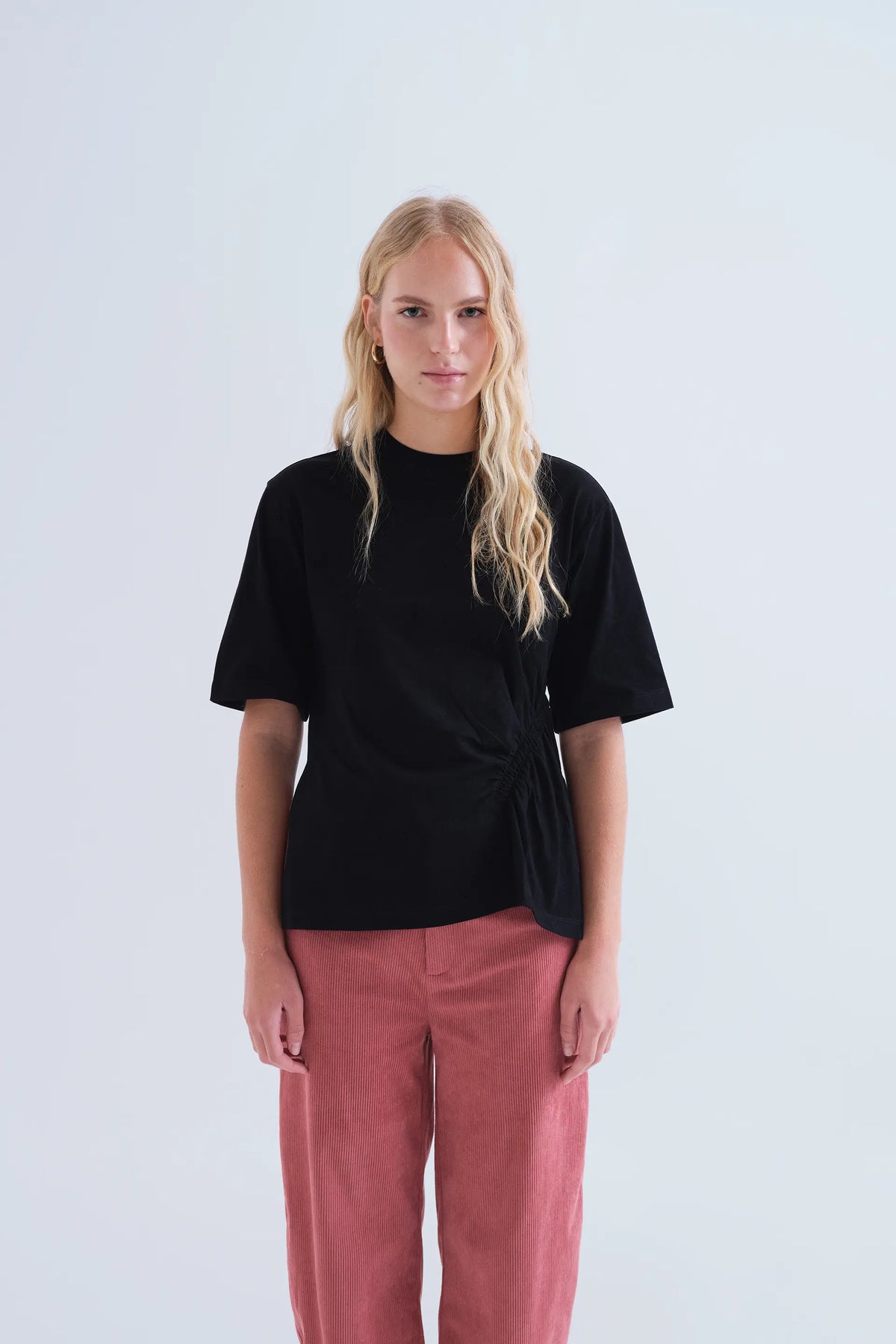 Basic T-shirt 100% black cotton