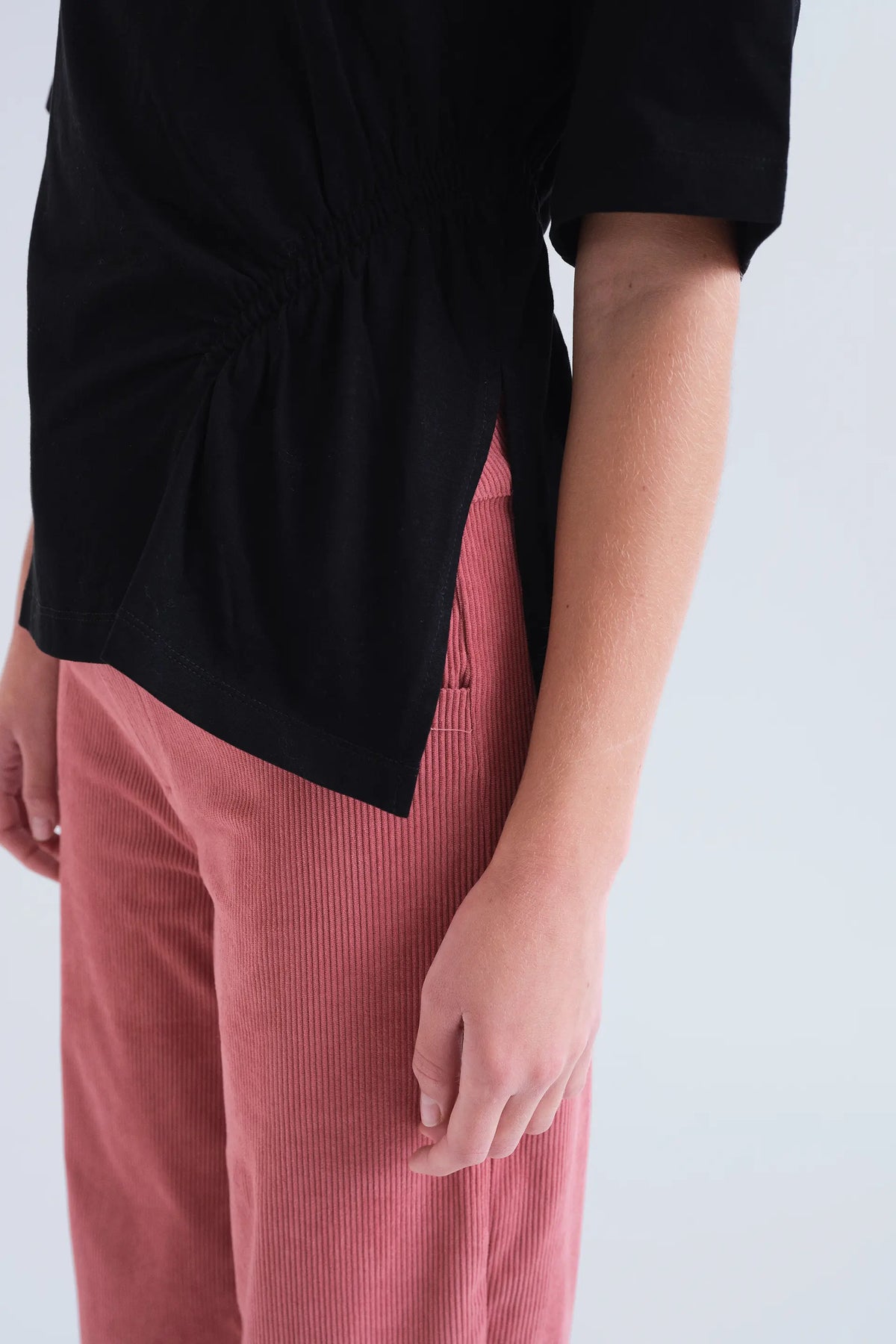 Basic T-shirt 100% black cotton