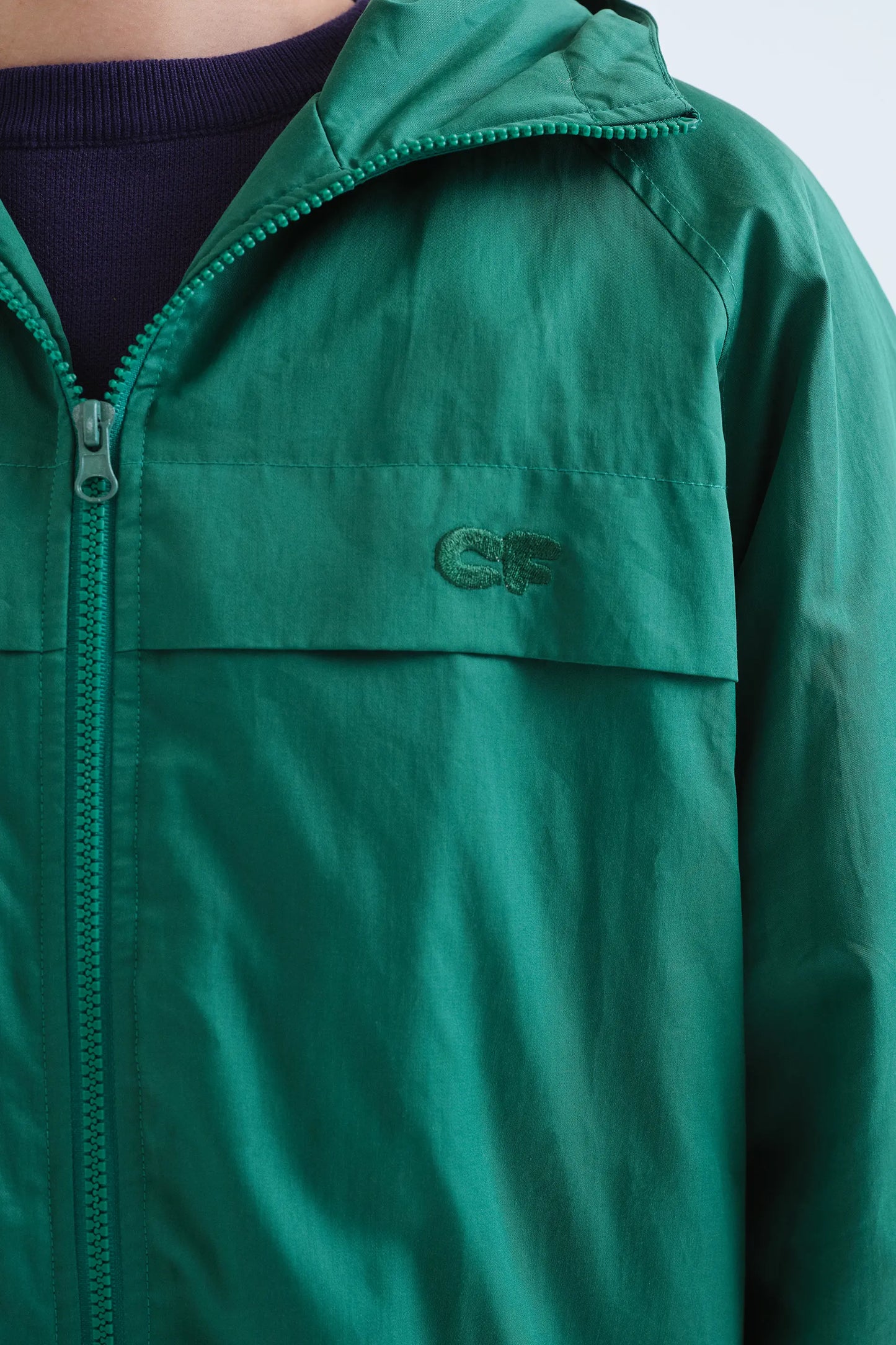 Giacca 100% cotone verde "CF"