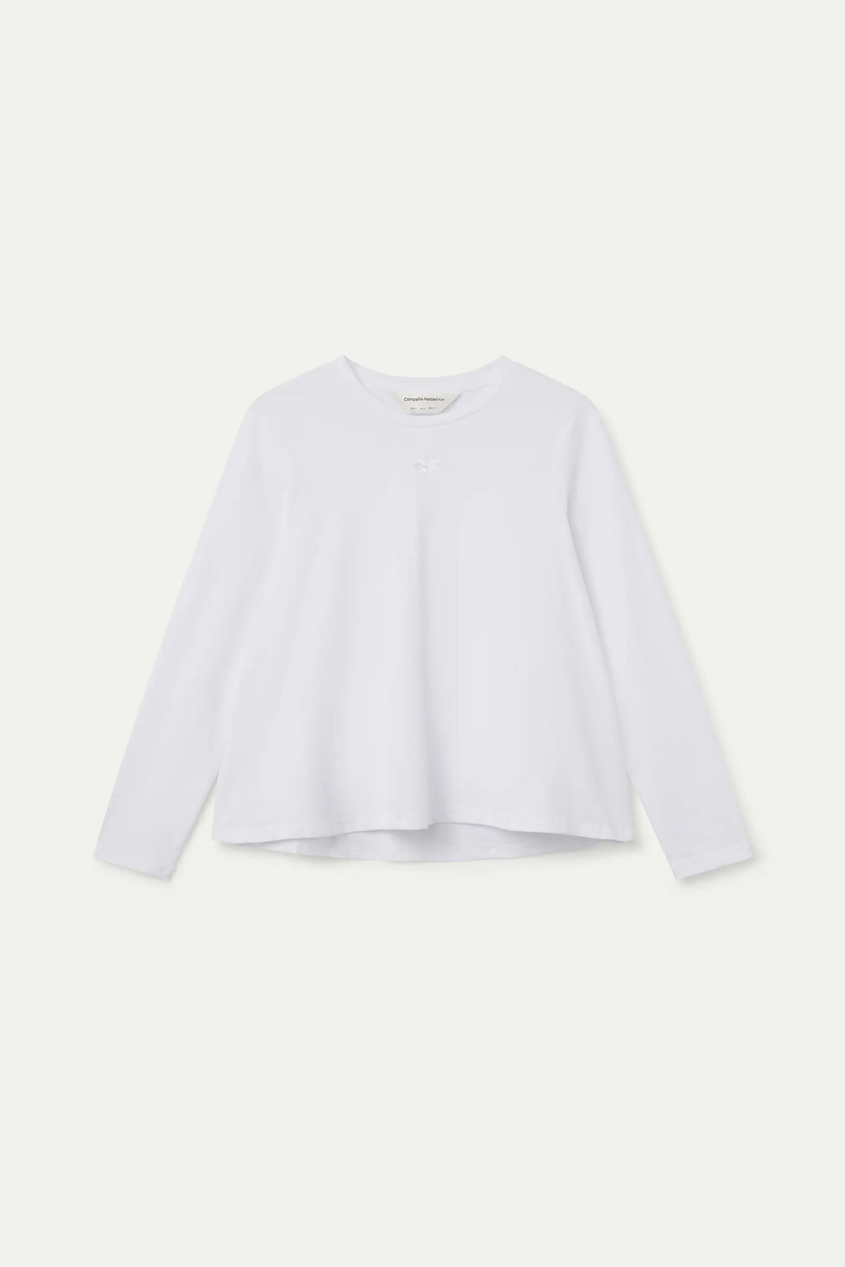 T-shirt 100% cotone bianco "CF"