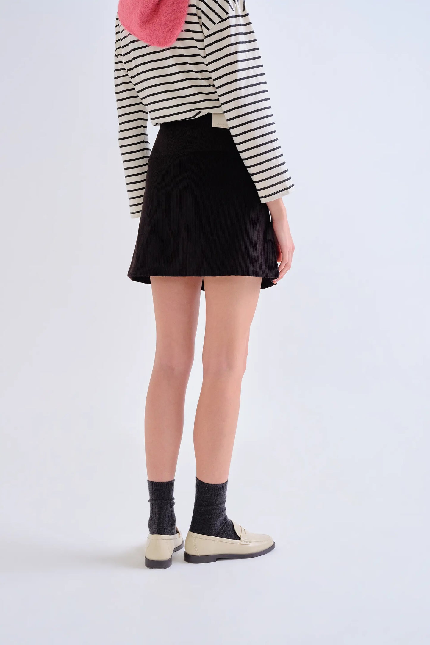 Black corduroy skirt