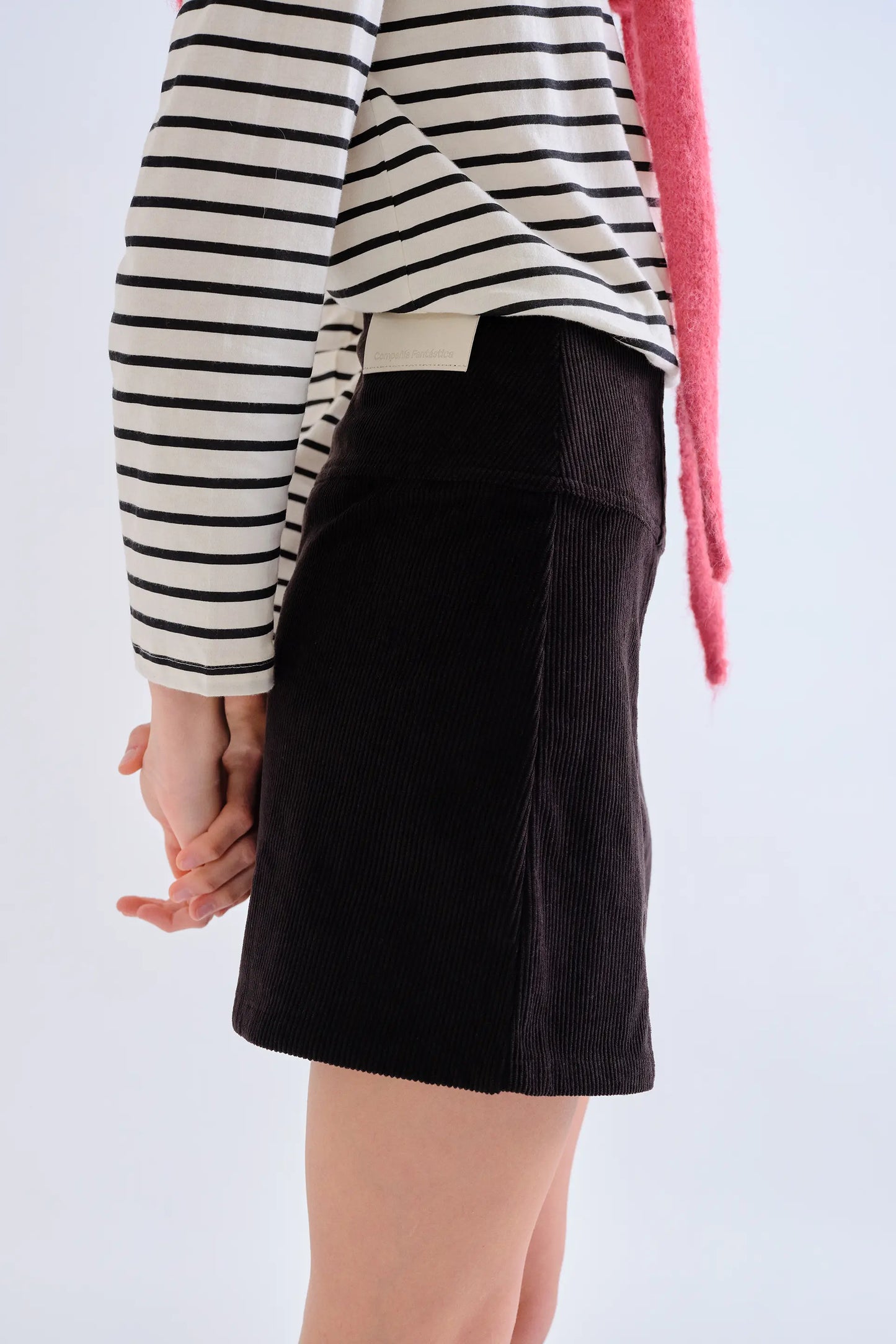 Black corduroy skirt