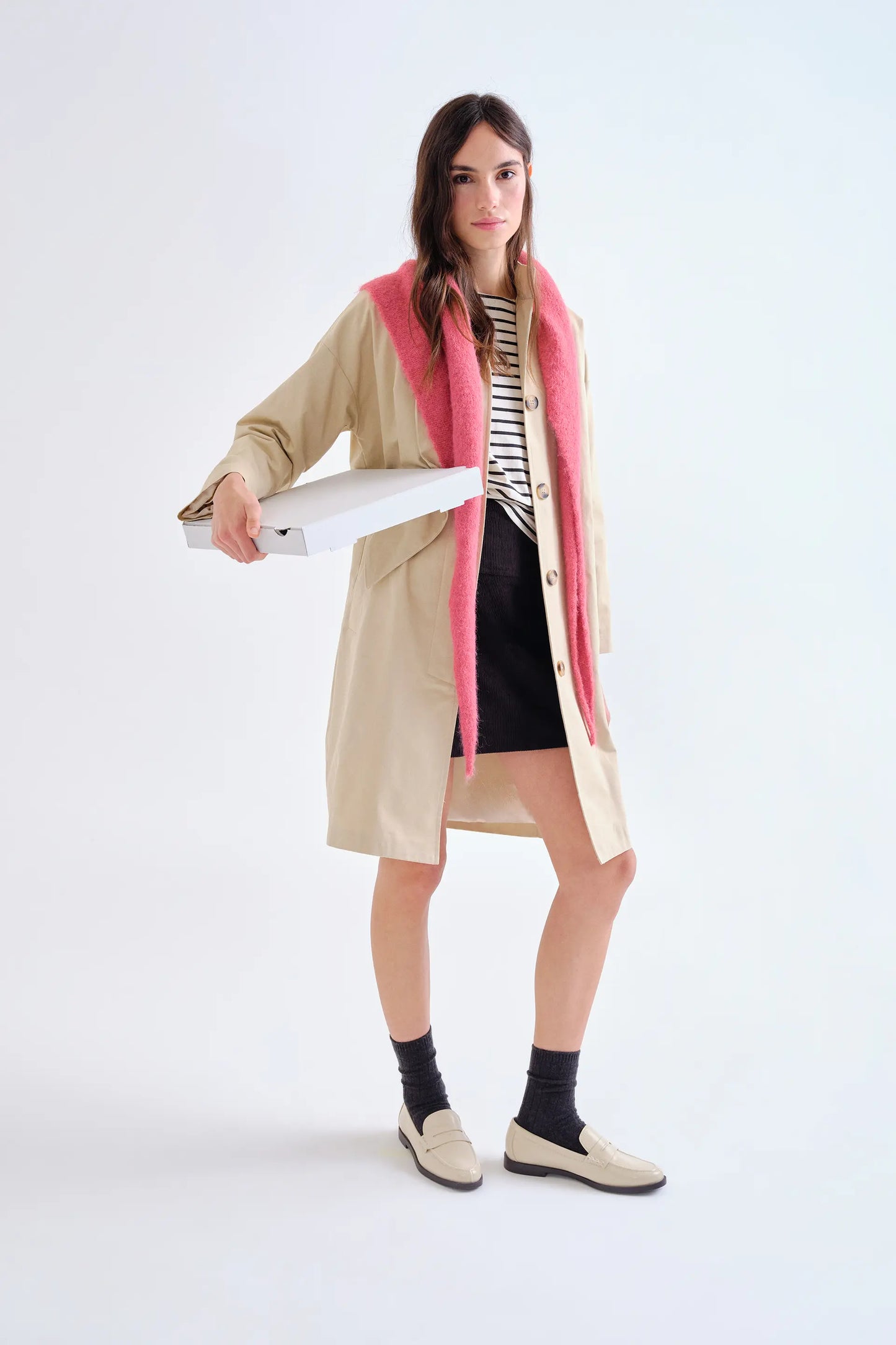 Black corduroy skirt