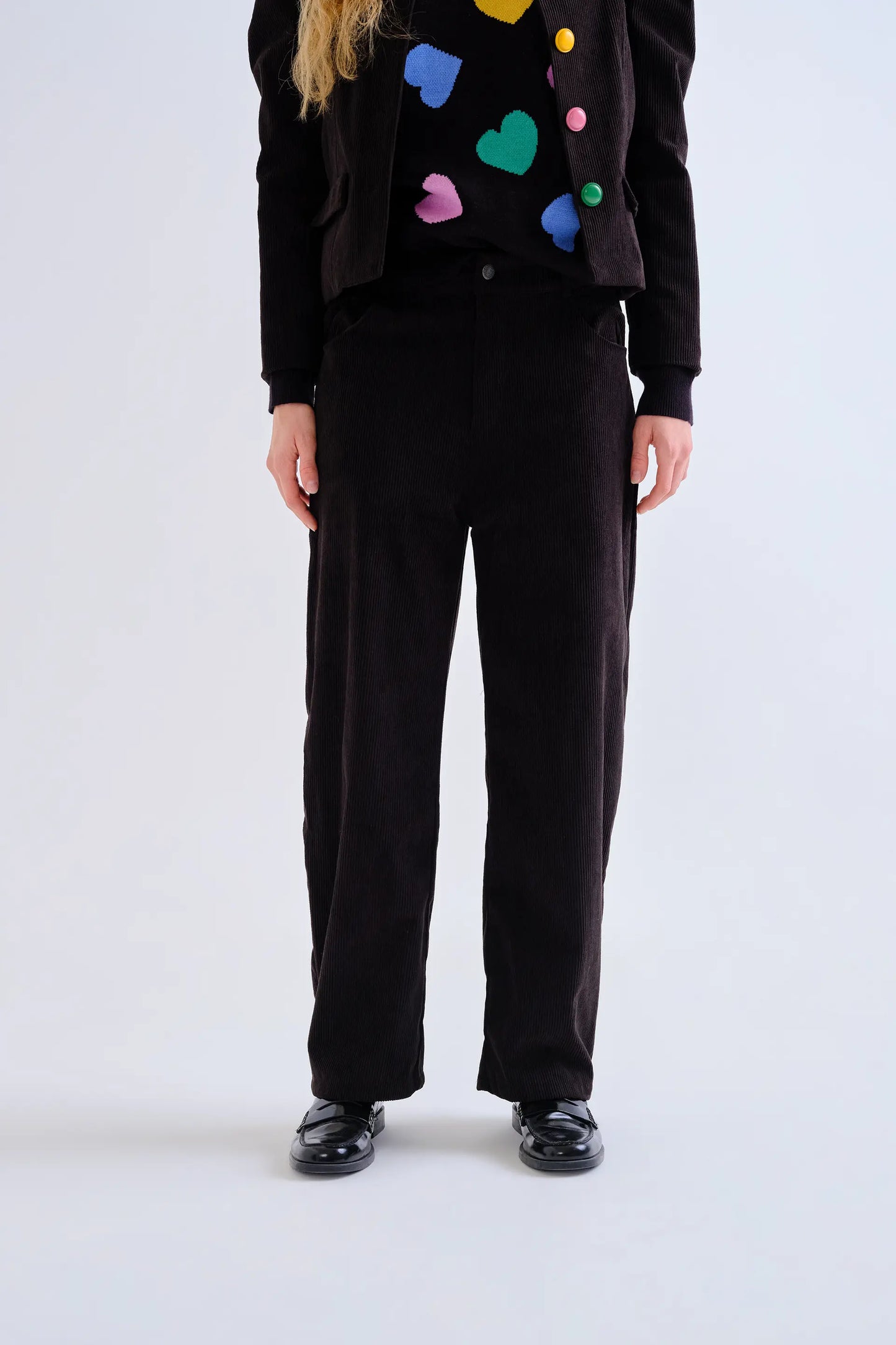 Pantalón de pana negro